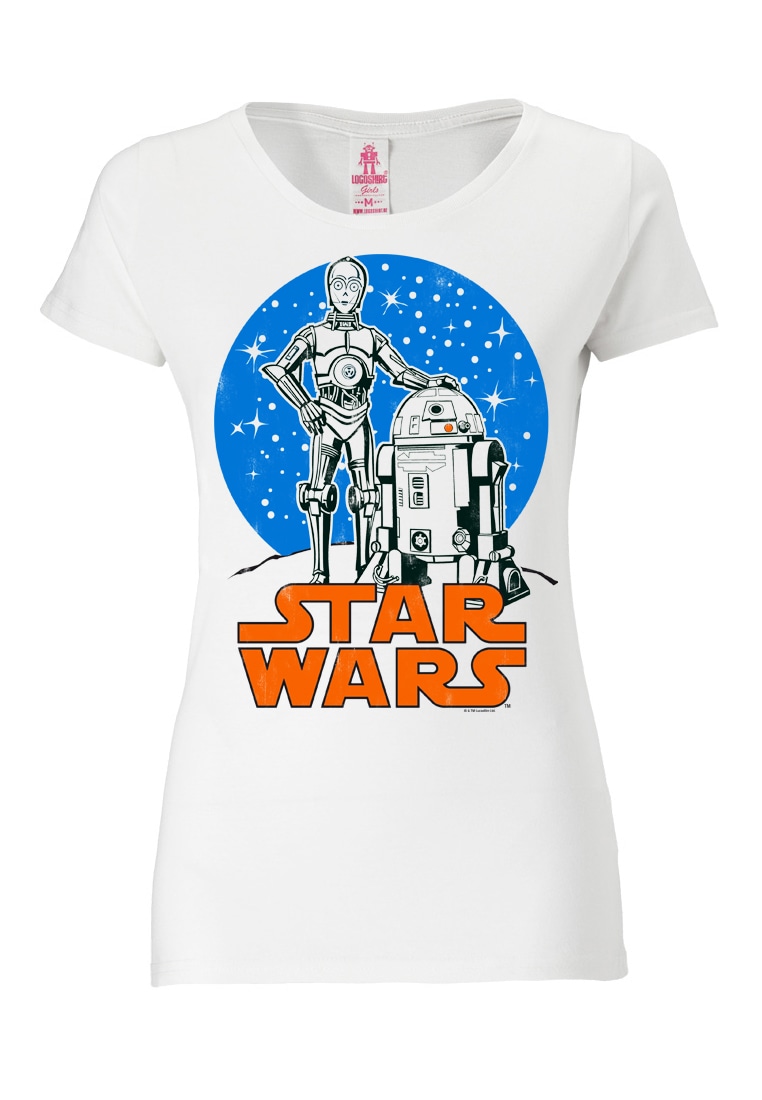LOGOSHIRT T-Shirt »Star Wars Droids«, mit coolem Retro-Druck