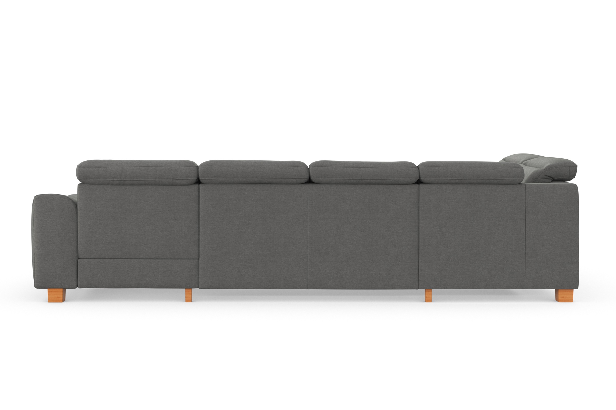 sit&more Wohnlandschaft »Dundee U-Form«, mit Federkern und Massivholzfüßen, wahlweise mit Kopfteilverstellung