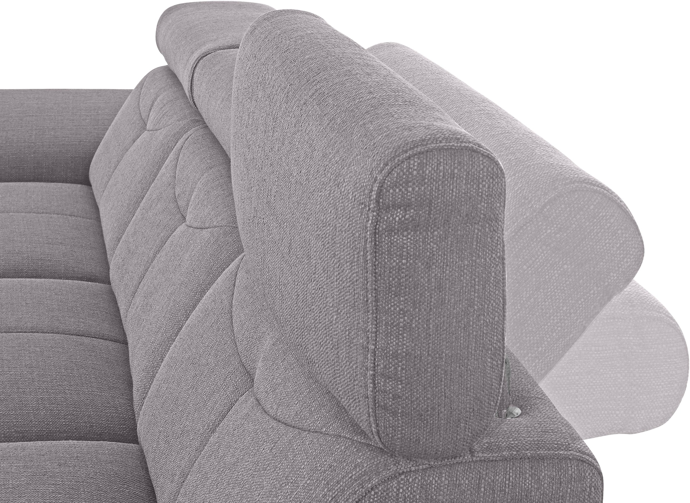 exxpo - sofa fashion Ecksofa »Spring, super bequem, mit Armteil- und Kopfteilfunktion, OTTOs Choice«, L-Form, wahlweise mit Bettfunktion und Bettkasten