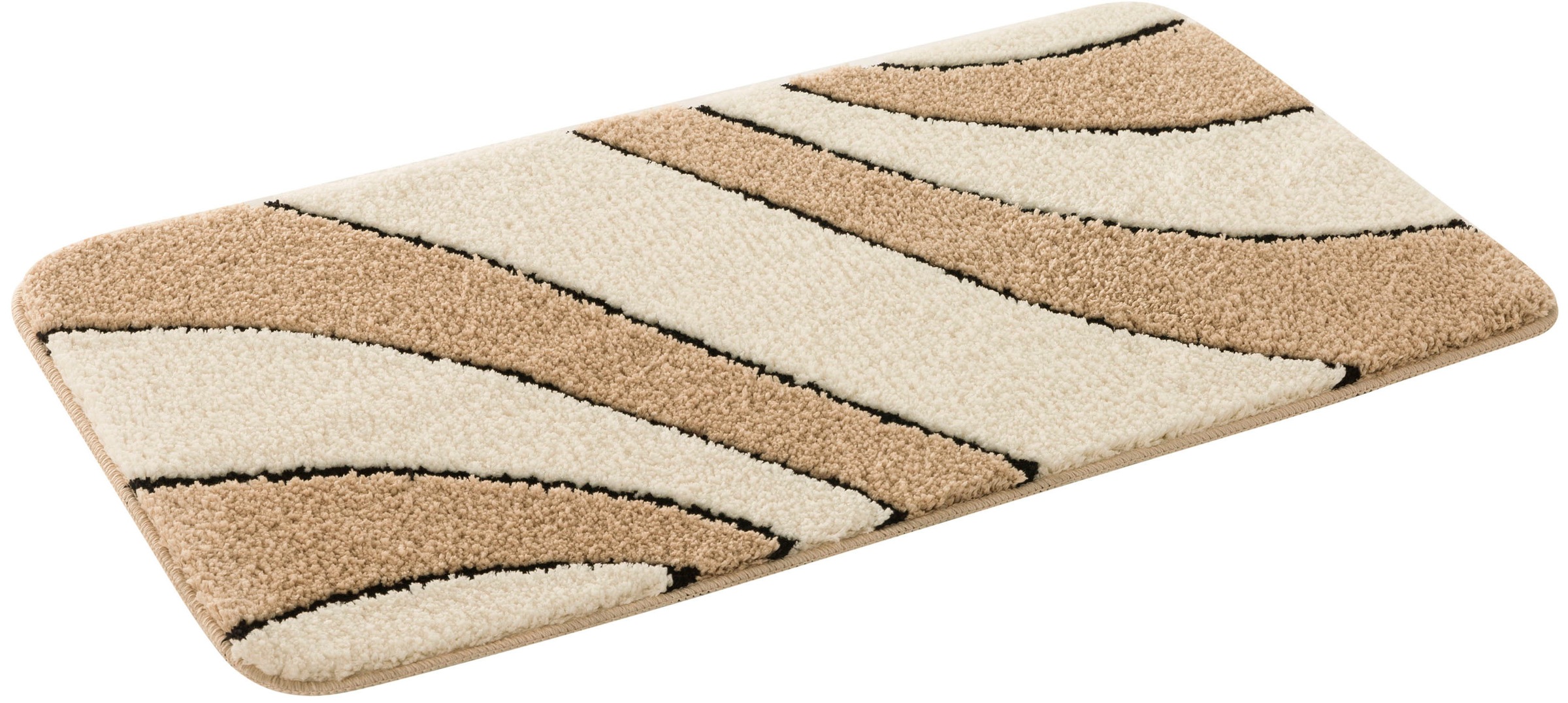 OTTO home Badematte "Anna, Badvorleger, Badezimmer Teppich" Höhe 16 mm ruts günstig online kaufen