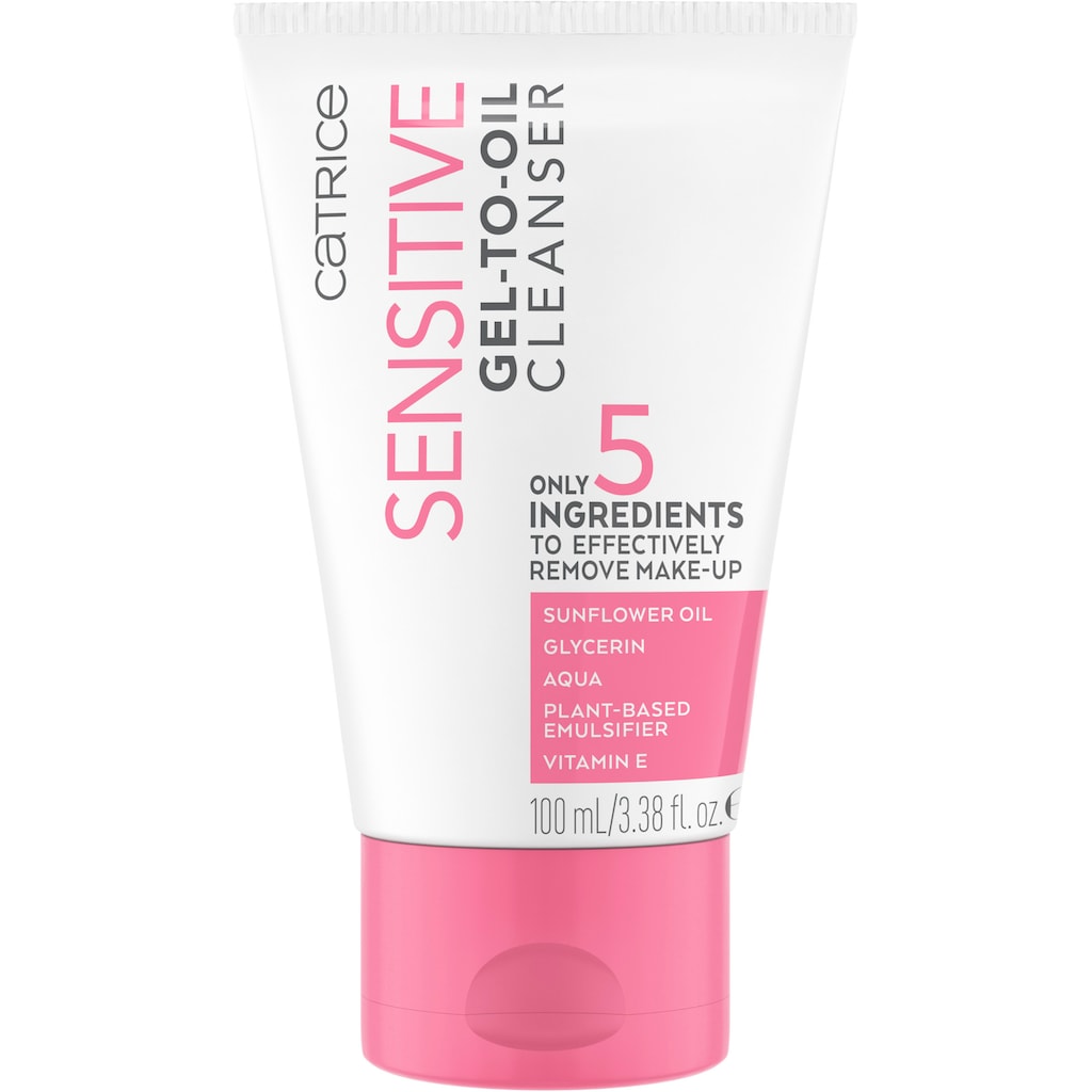 Catrice Gesichts-Reinigungsfluid »Sensitive Gel-to-Oil Cleanser«, (Set, 3 tlg.)