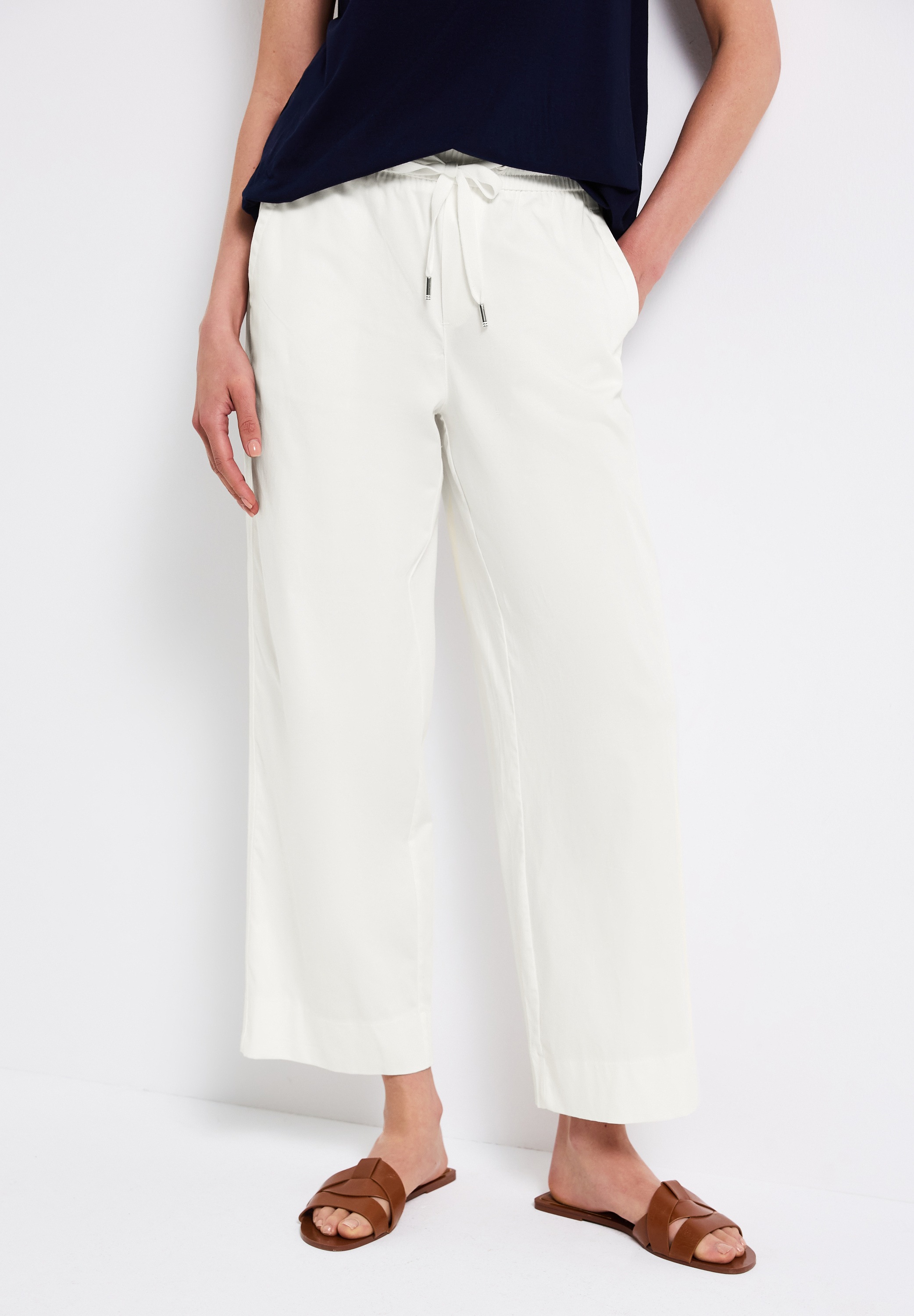 STREET ONE Stoffhose, Sommerhose mit elastischem Bund günstig online kaufen