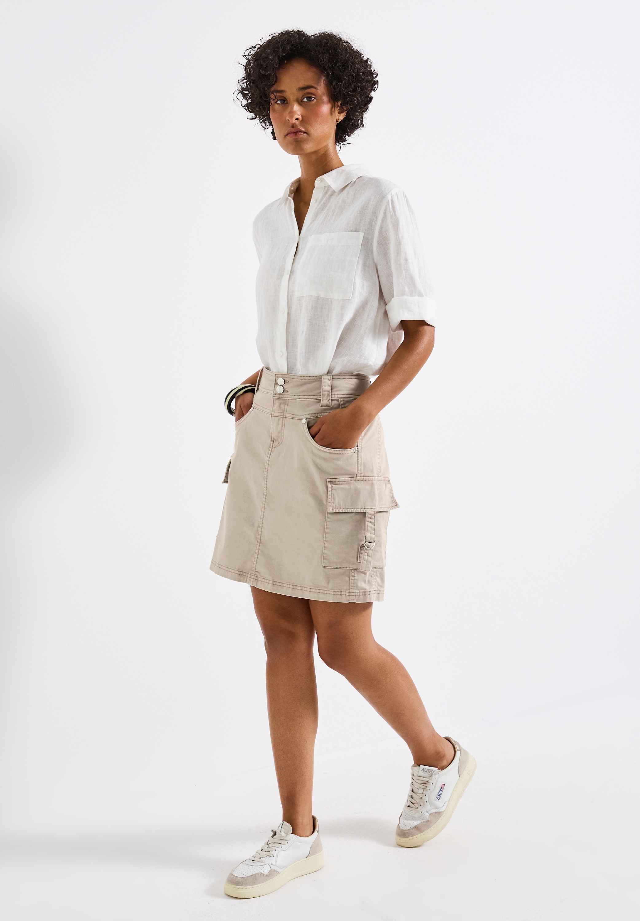 Thumbnail - STREET ONE Minirock aus Baumwolle mit Stretchanteil