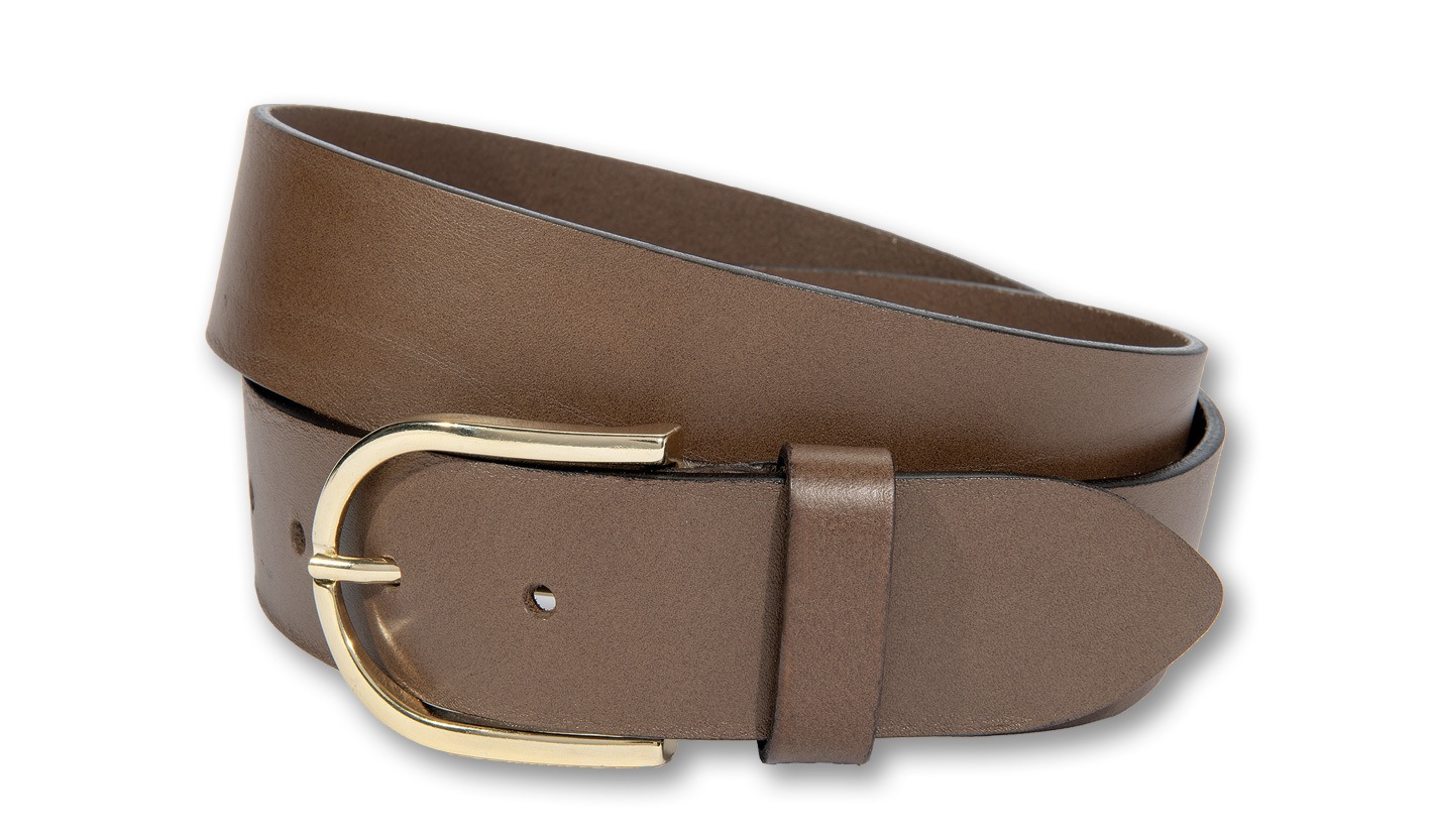 Silbergift Ledergürtel "Ledergürtel mit fein geschwungener Schließe" günstig online kaufen