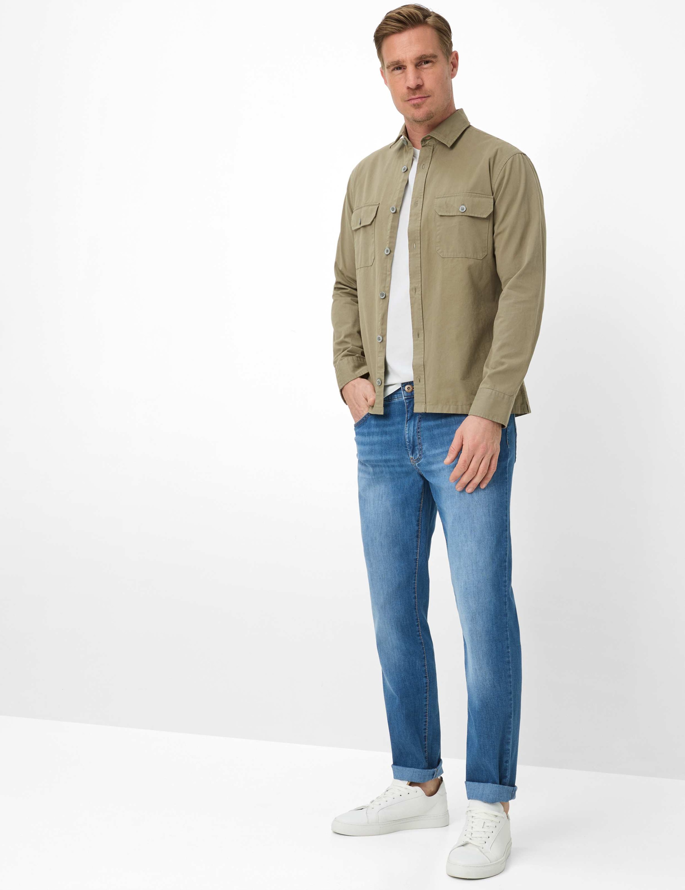 BRAX Cadiz Men's 5-Pocket Jeans Light Blue 34/34 2