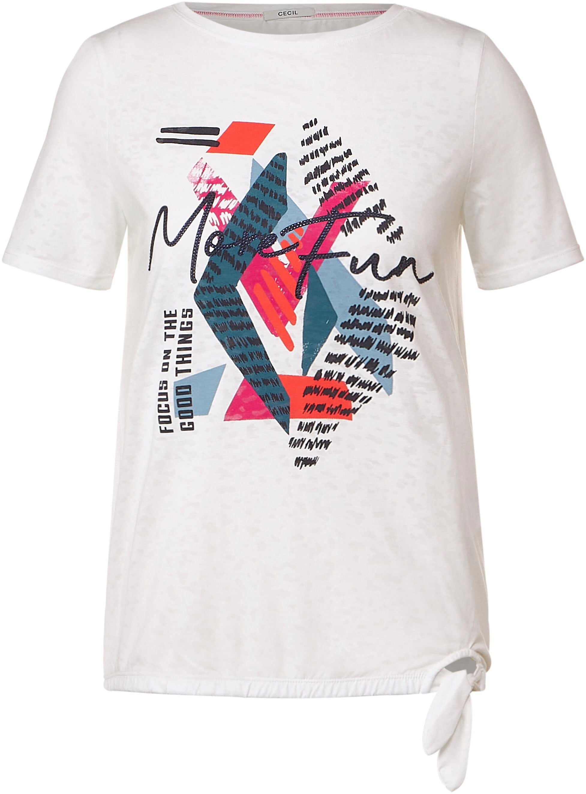 T-Shirt, Cecil | für kaufen im BAUR Burn-Out-Design