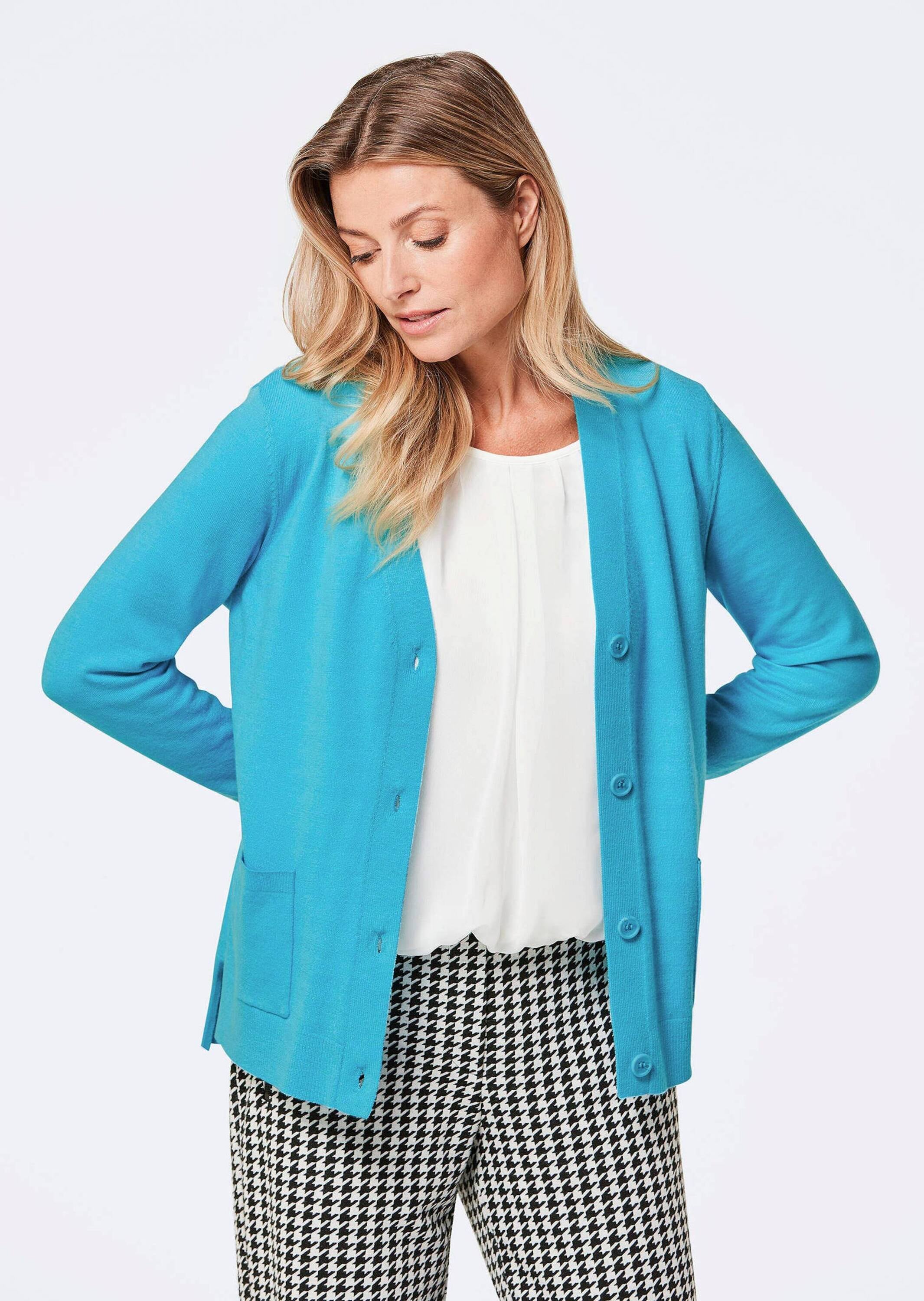 GOLDNER Strickjacke »Kurzgröße Strickjacke«