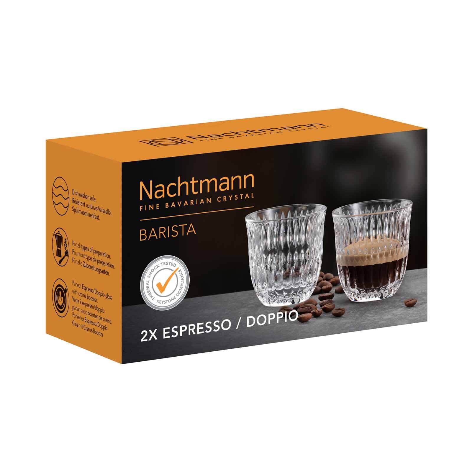 Nachtmann Espressoglas »Espresso / Doppio Gläser Ethno Barista 90 ml 2er Set transparent«