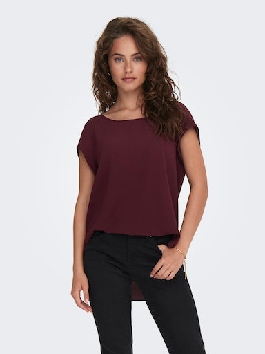 Black Friday NOOS Kurzarmbluse TOP PTM« | ONLY SOLID »ONLVIC BAUR S/S