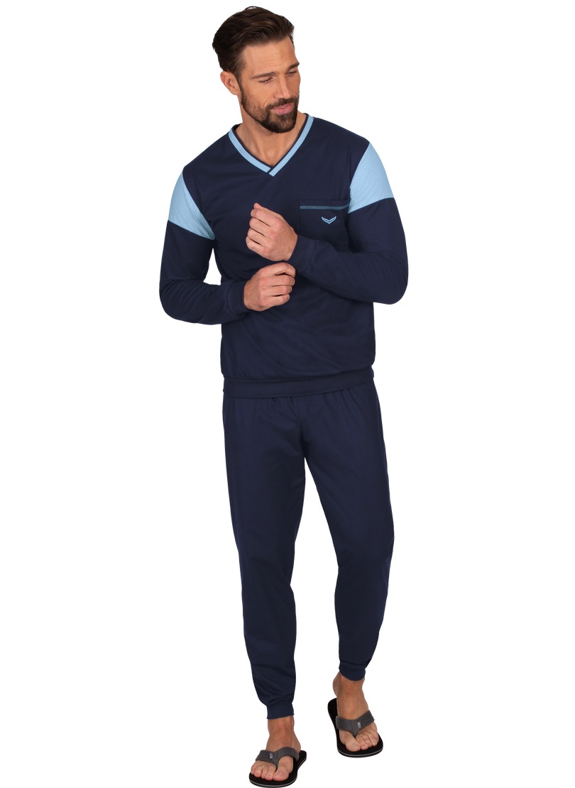 Trigema Schlafanzug "TRIGEMA Schlafanzug in modischem Design" 1 tlg. günstig online kaufen