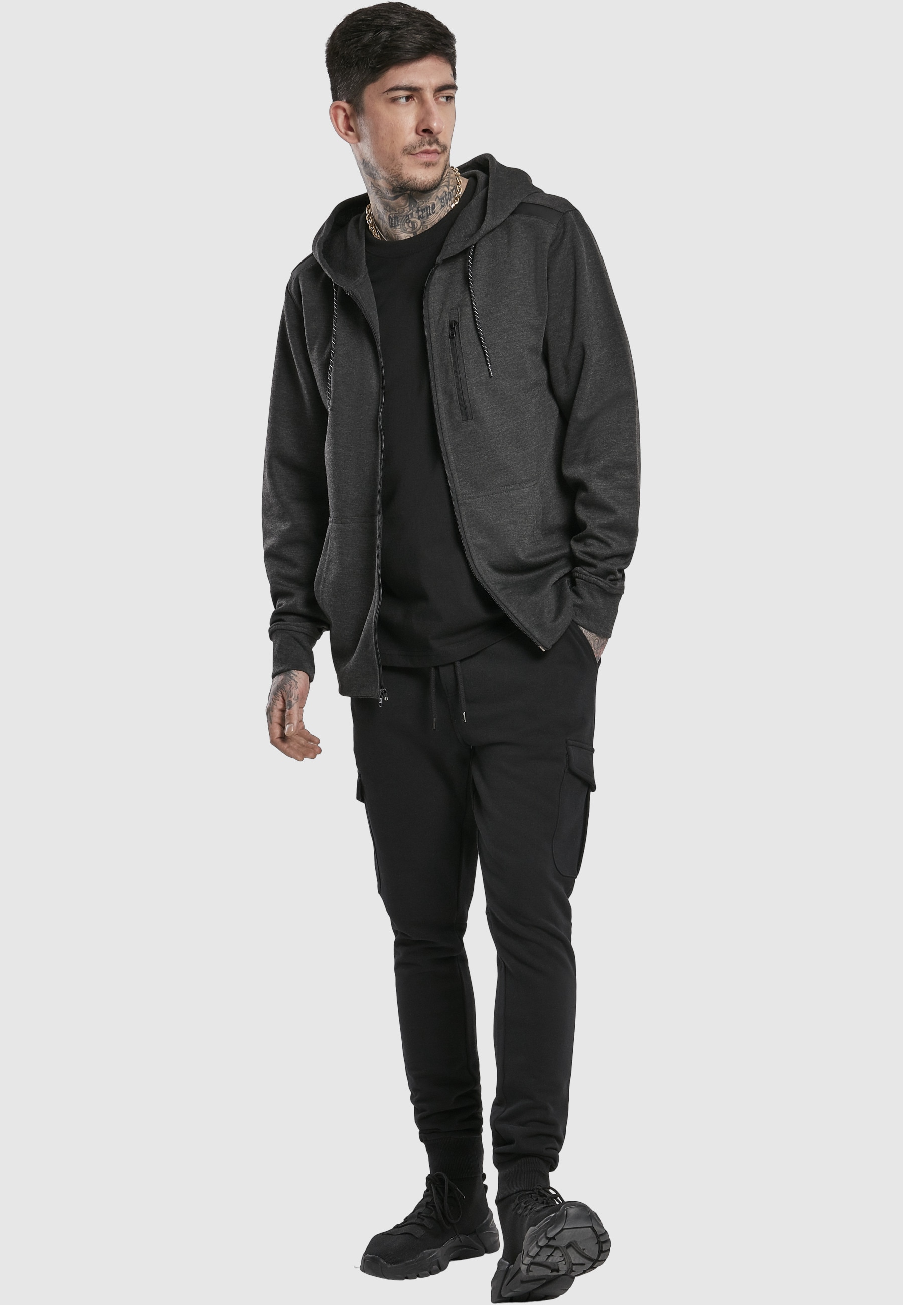 Southpole Sweatjacke »Southpole Herren Taped Tech Fleece Full Zip Hoody« 1 Stk.