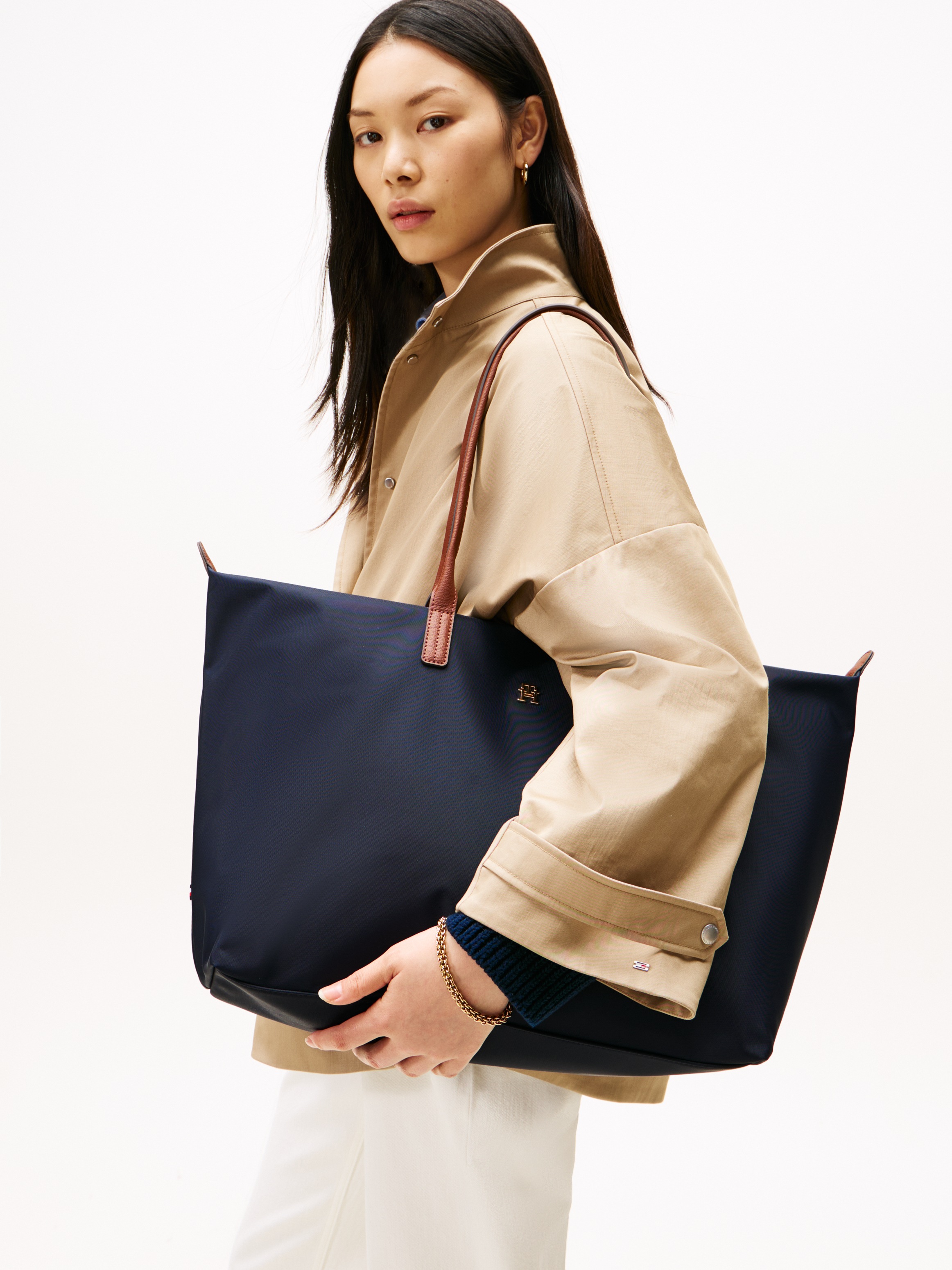 Tommy Hilfiger Tragetasche "POPETTE MAXI TOTE", Damen Umhängetasche, Schult günstig online kaufen