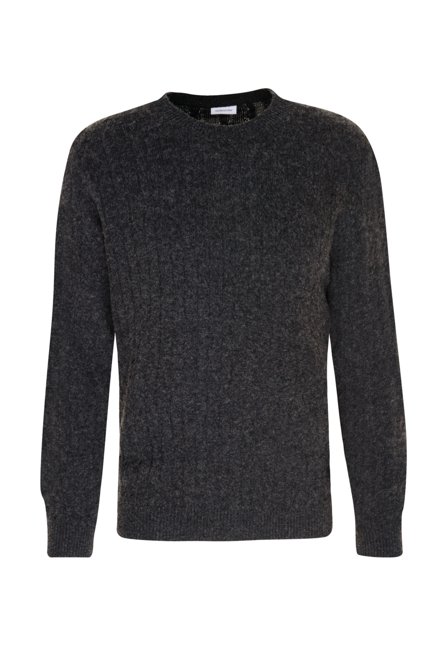 seidensticker Strickpullover »Regular«, Langarm Rundhals Zopfmuster