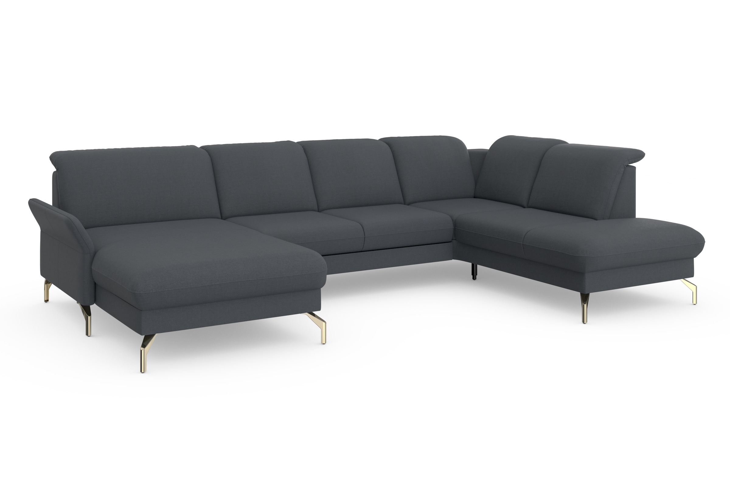 Thumbnail - sit&more Wohnlandschaft "Fashion U-Form" wahlweise mit Kopfteilverstellung, Vorziehsitz, motorisch, Nickelfüße