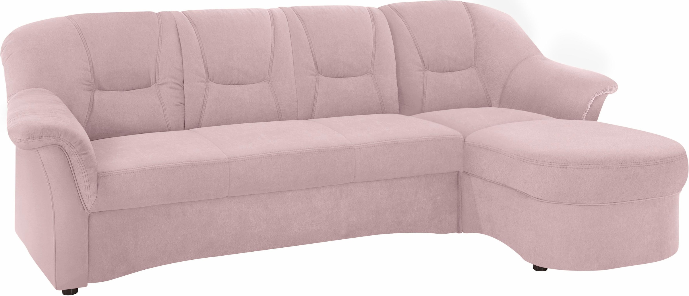 DOMO collection Ecksofa "SARAFINA 232x146 cm, auch mit Federkern für noch mehr Sitzkomfort" whlw. mit Bettfunktion, L-Form