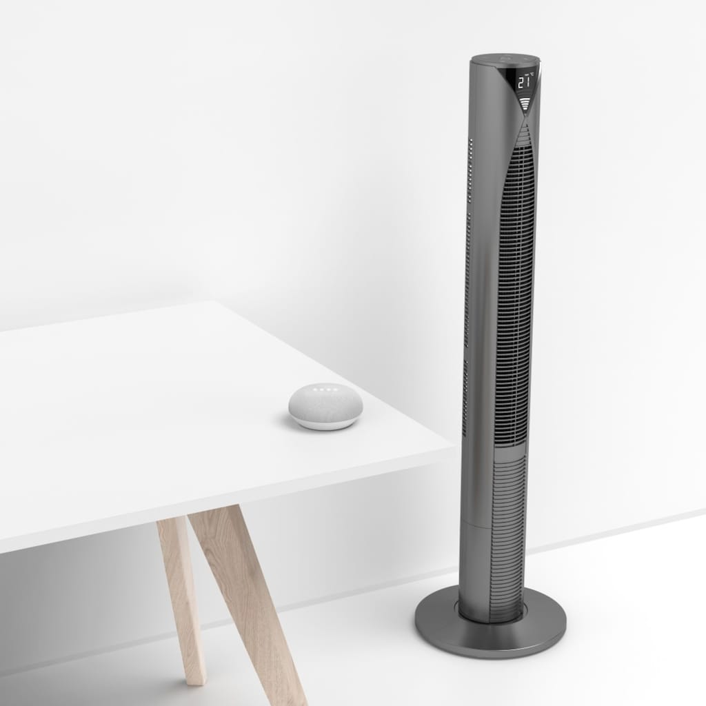 Hama Standventilator »Smarter Standventilator mit Fernbedienung 117cm, Turm, Displayanzeige«, 18,6 cm Durchmesser