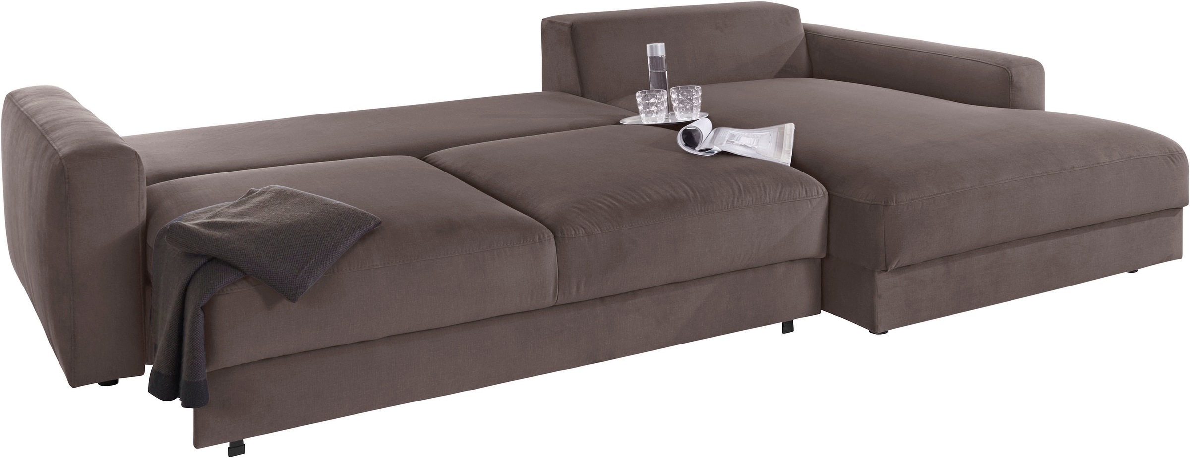 Places of Style Ecksofa »Bloomfield, bequem und elegant, OTTOs Choice, L-Form«, wahlweise mit Bettfunktion und Bettkasten