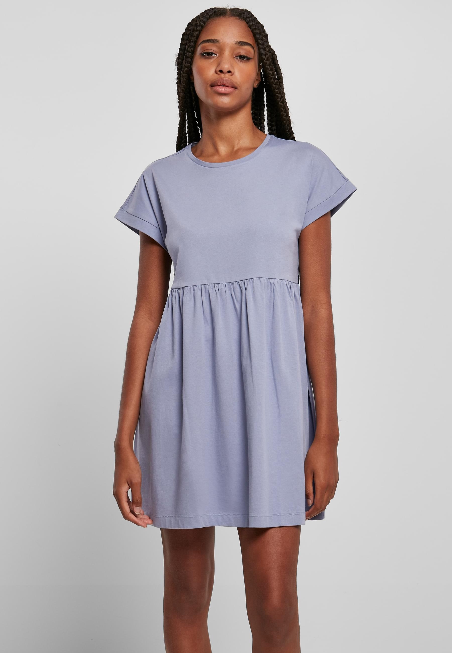 URBAN CLASSICS Shirtkleid »Urban Classics Damen Ladies Organic Empire Valance Tee Dress«, (1 tlg.)