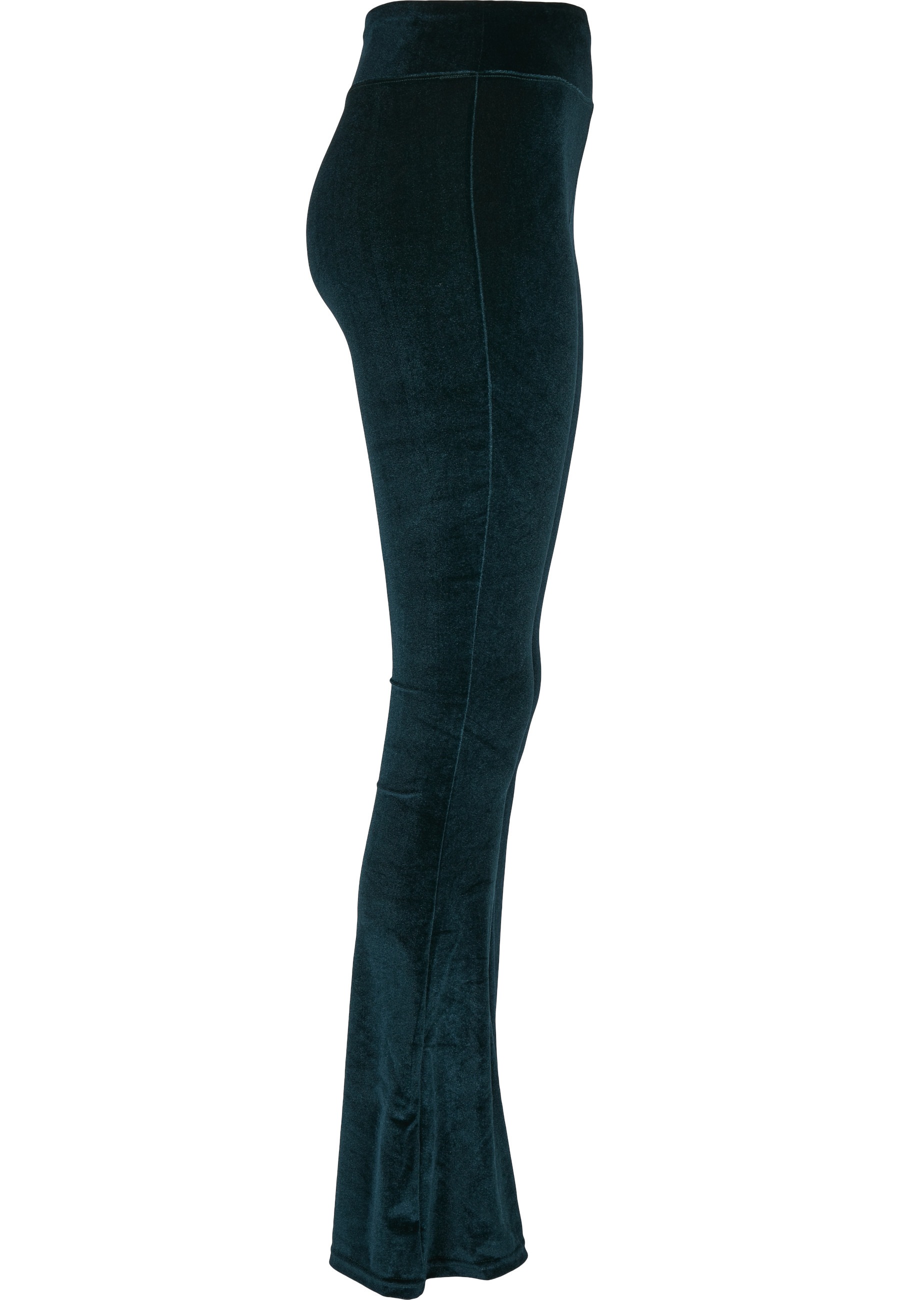URBAN CLASSICS Leggings »Urban Classics Damen Ladies High Waist Velvet Boot Cut Leggings«