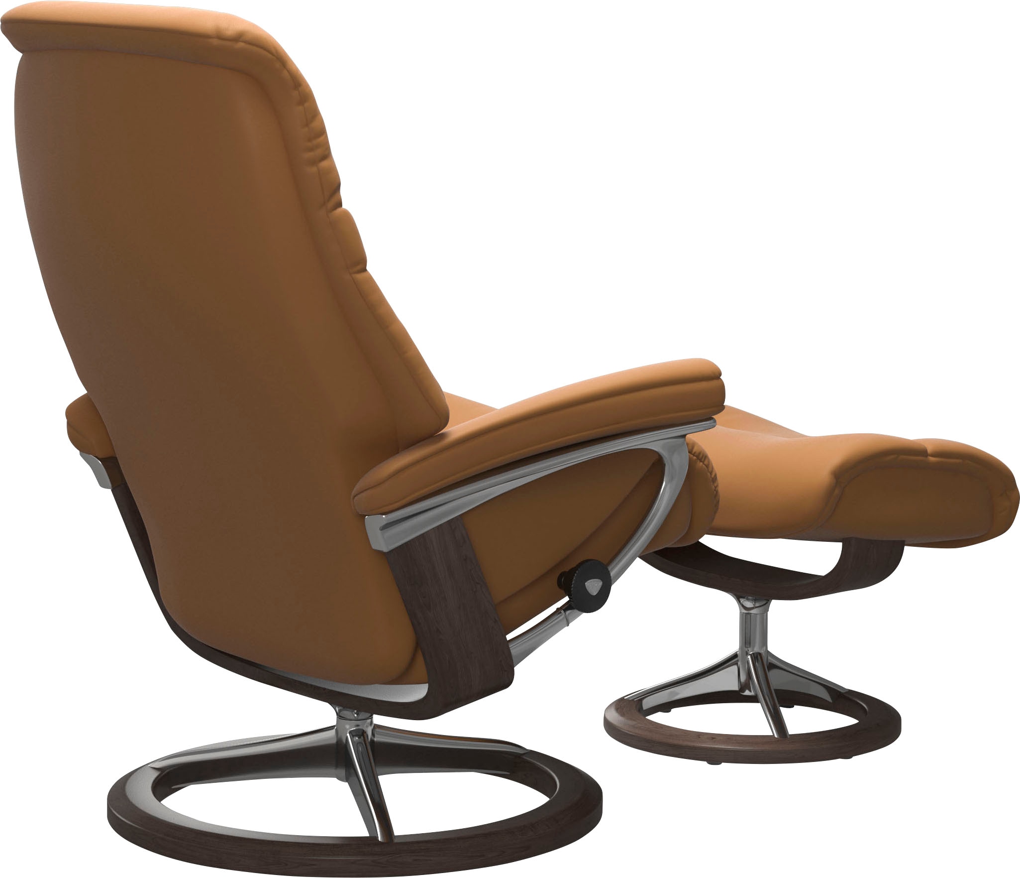 Stressless® Relaxsessel »Sunrise«, (Set, Relaxsessel mit Hocker), mit Signature Base, Größe L, Gestell Wenge