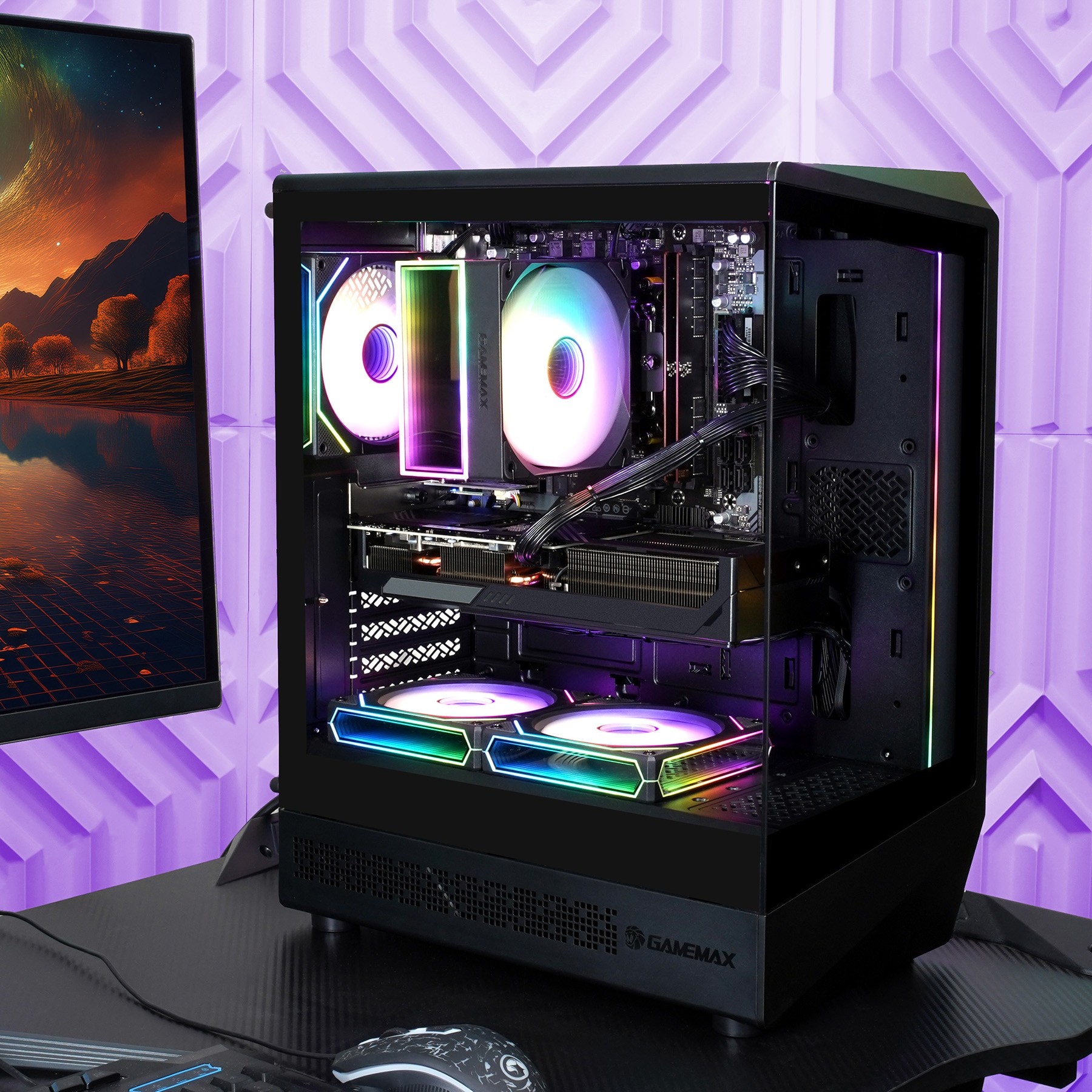 GAMEMAX Gaming-PC »VISTA COC AB 8171 AMD Ryzen 5 9600X 32GB DDR5 1TB SSD RX 9070 XT« Windows 11, DDR5 RAM