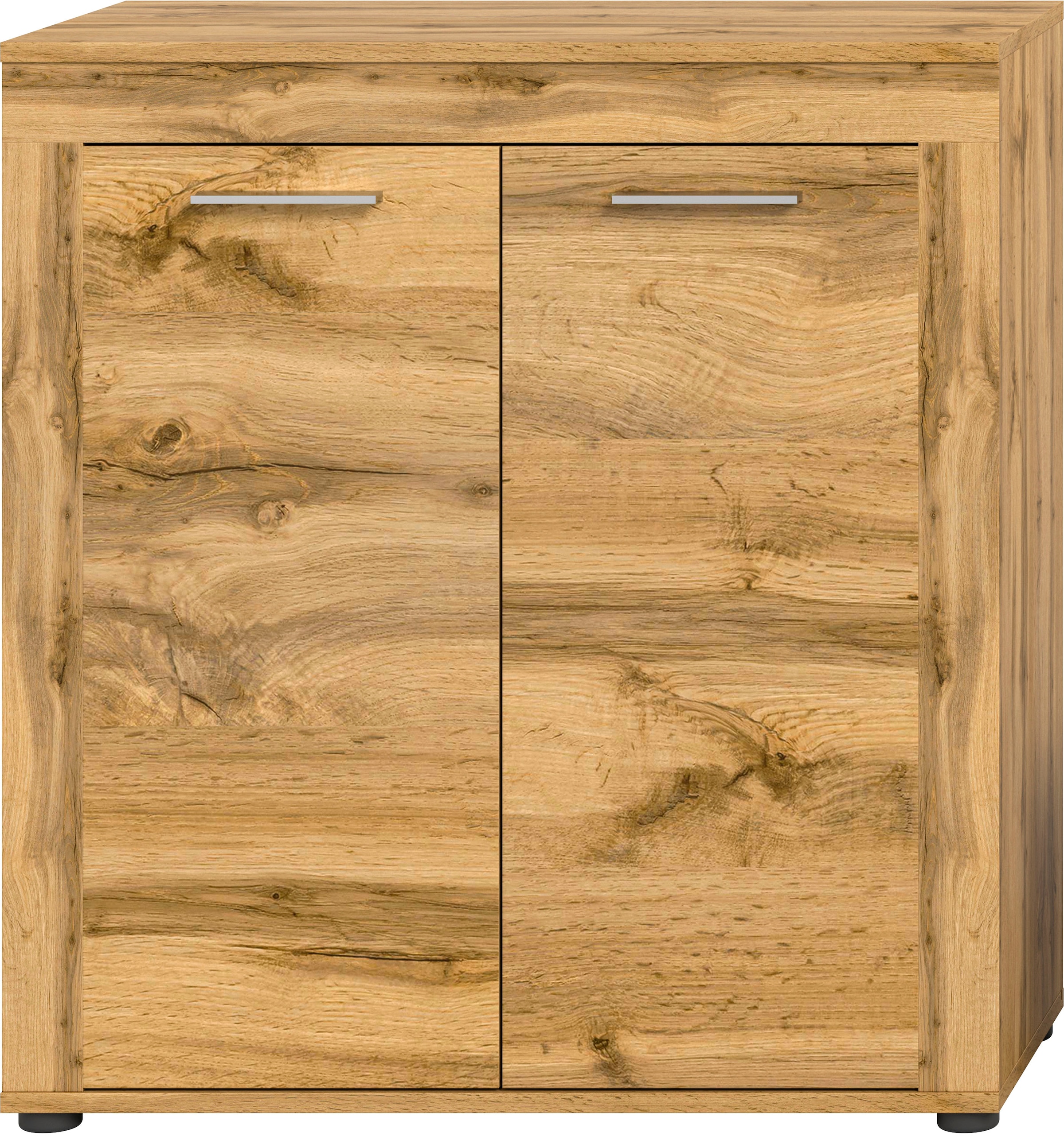 INOSIGN Highboard »Aosta, Höhe 88 cm, in verschiedenen Farbausführungen«, mit 2 Türen und 3 Fächern, Wohnzimmer, Kommode, Schrank