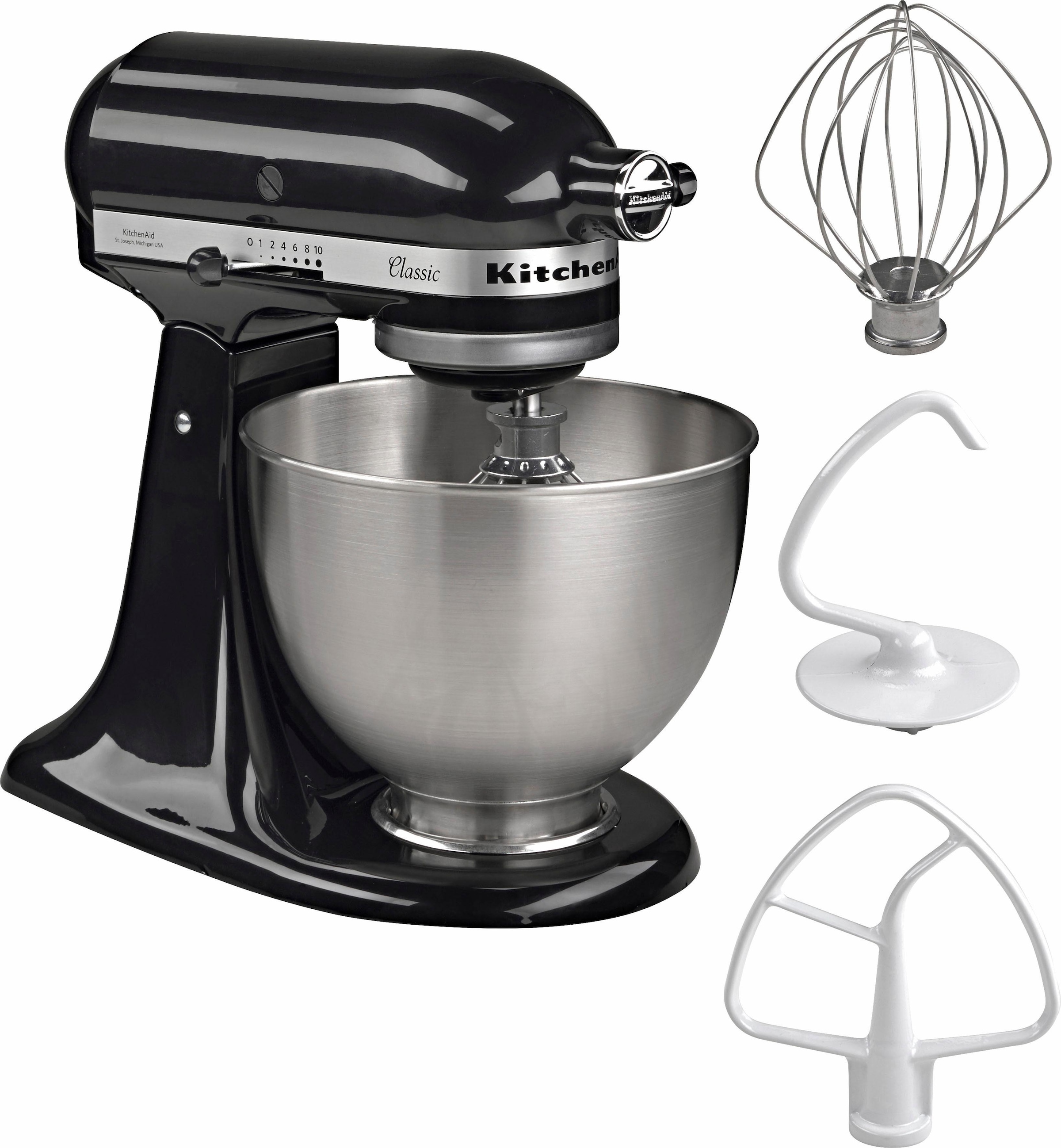 BLACK«, KitchenAid (Wert »5K45SSEOB Fleischwolf/ | ca. BAUR 129,-UVP) Küchenmaschine Spritzgebäckvorsatz ONYX Gratis