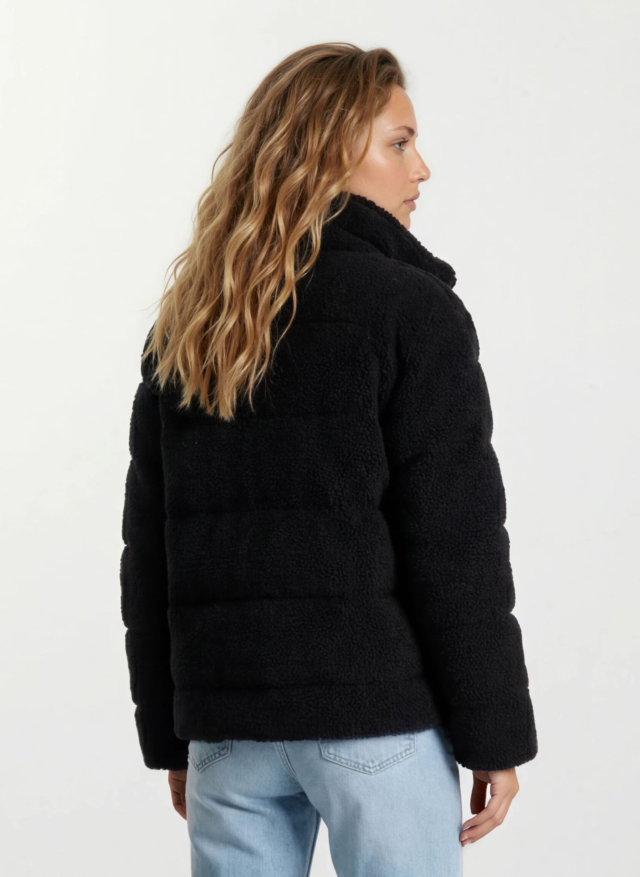 trueprodigy Winterjacke »Lean F Teddy-Jacke mit Stehkragen und Eingrifftaschen« ohne Kapuze