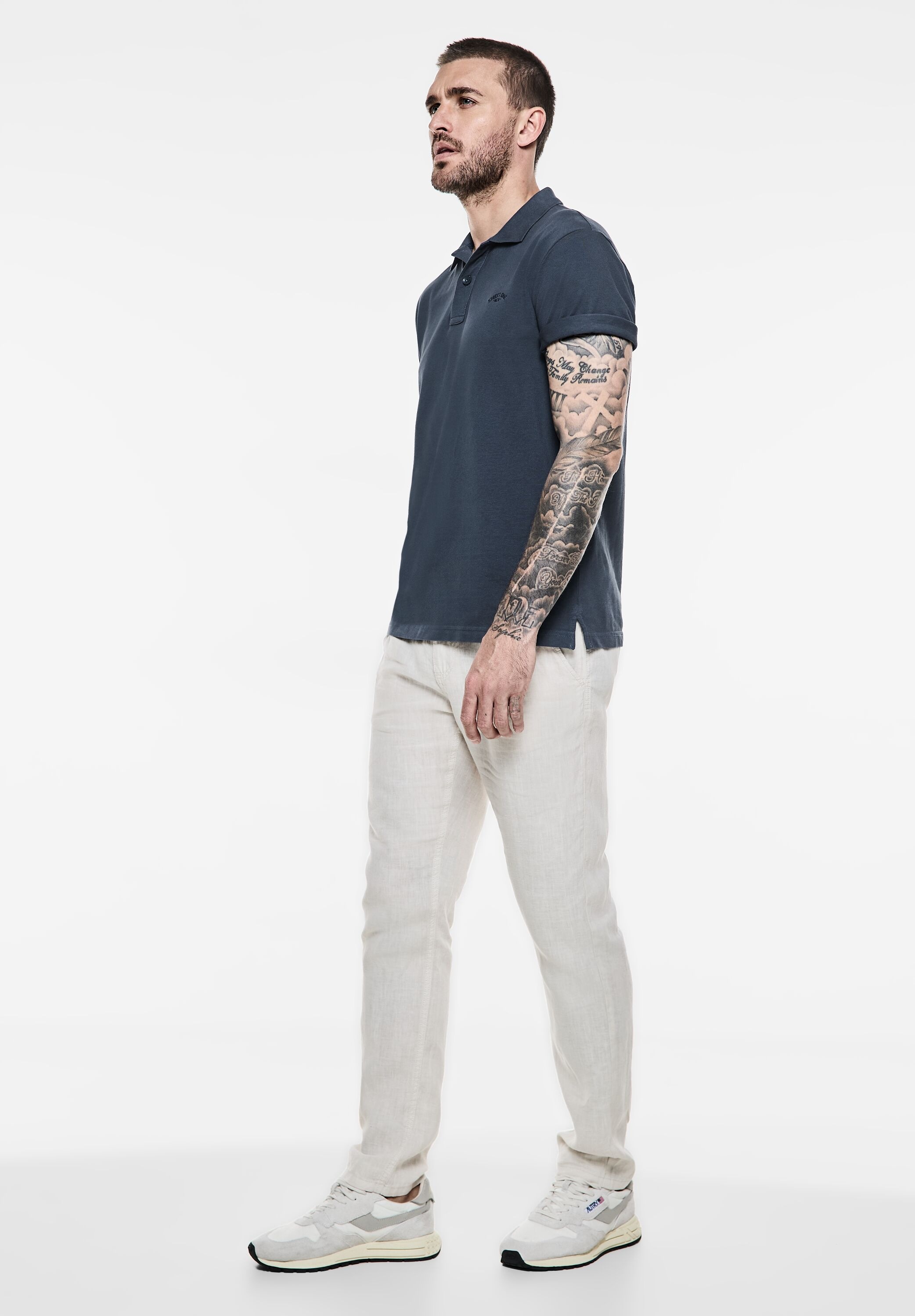 STREET ONE MEN Poloshirt, aus reiner Baumwolle