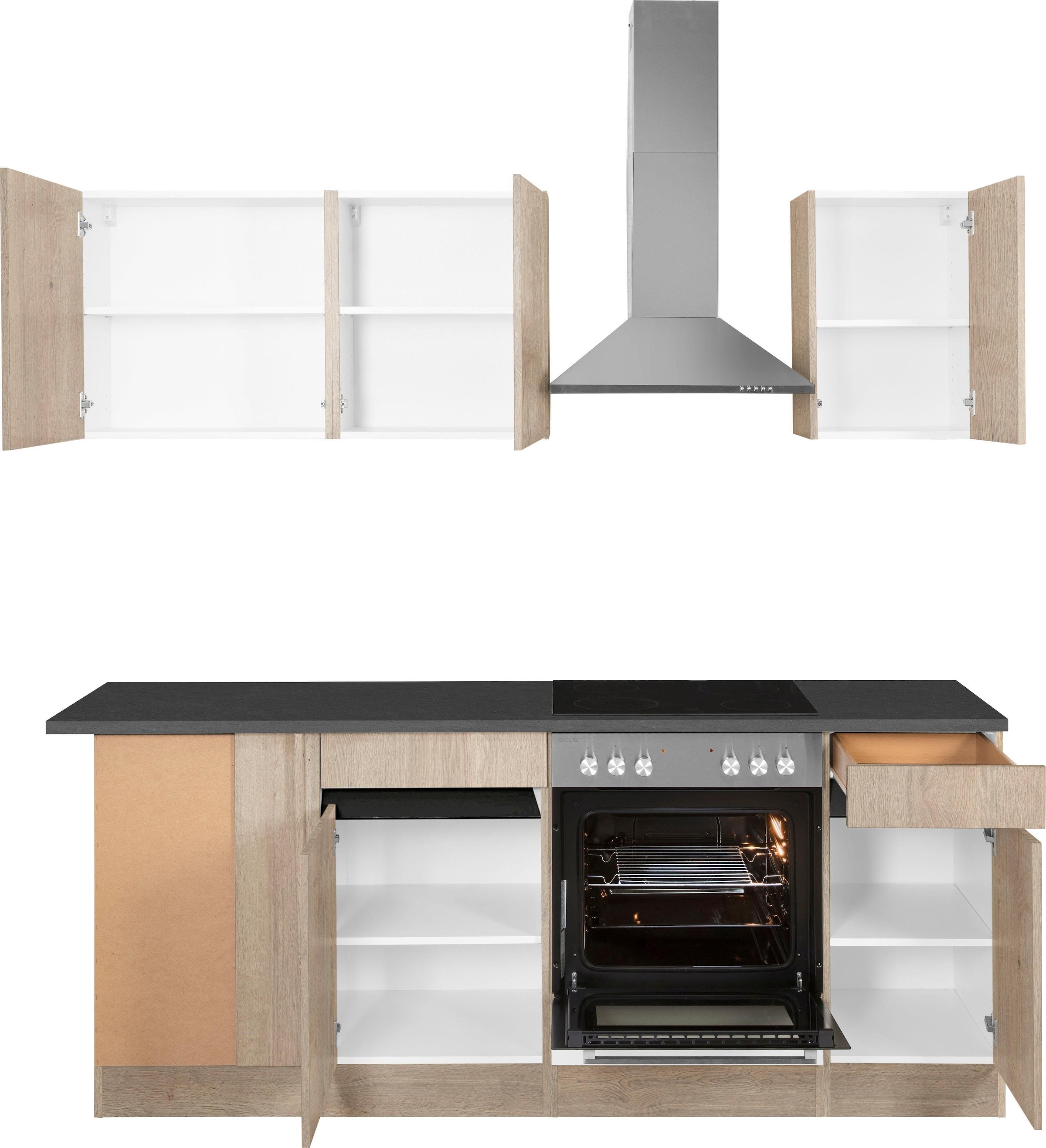 OPTIFIT Winkelküche »Roth«, Stellmaße 210x175 cm,wahlweise mit E-Geräten, Push-to-Open-Funktion