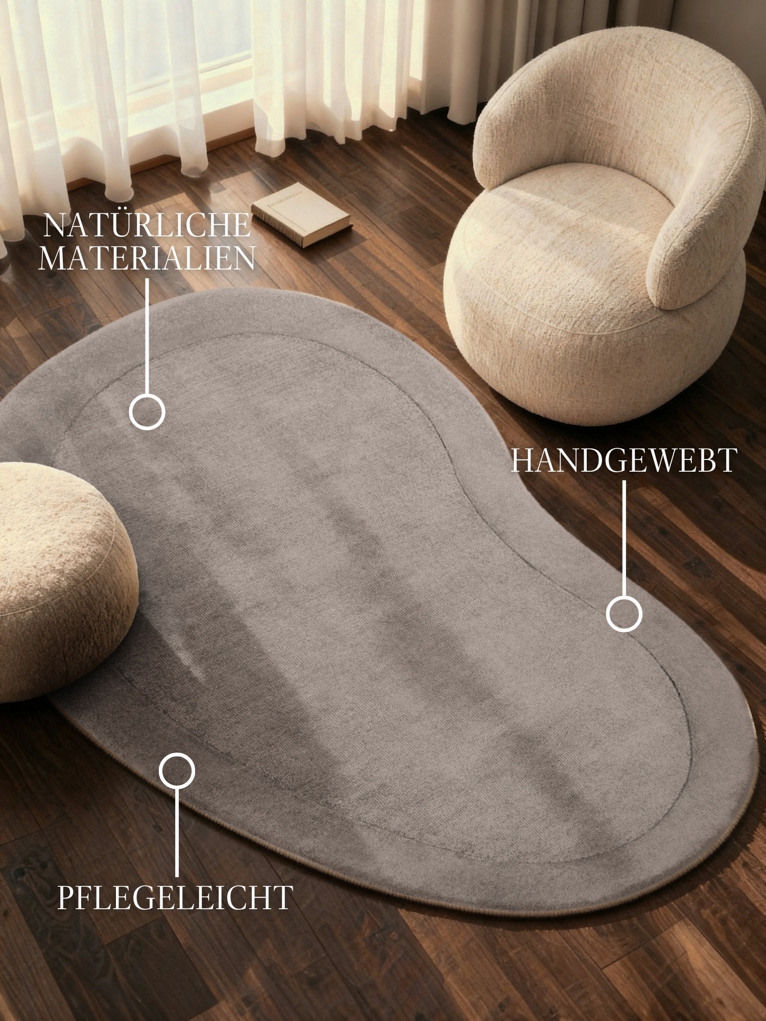 Villeroy & Boch Teppich "Wollteppich Kari" rechteckig 17 mm Höhe Handgewebt günstig online kaufen