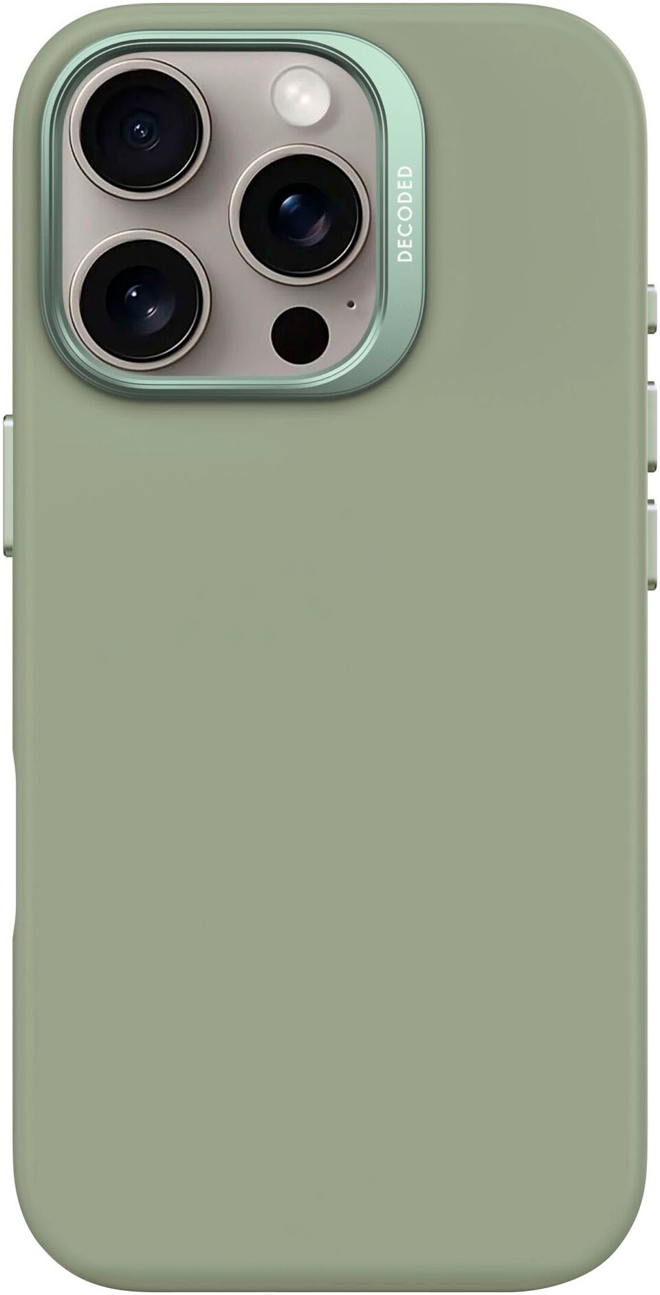 DECODED Smartphone-Hülle »AntiMicrobial Silicone Backc. iPhone 16 Pro«, Smartphones