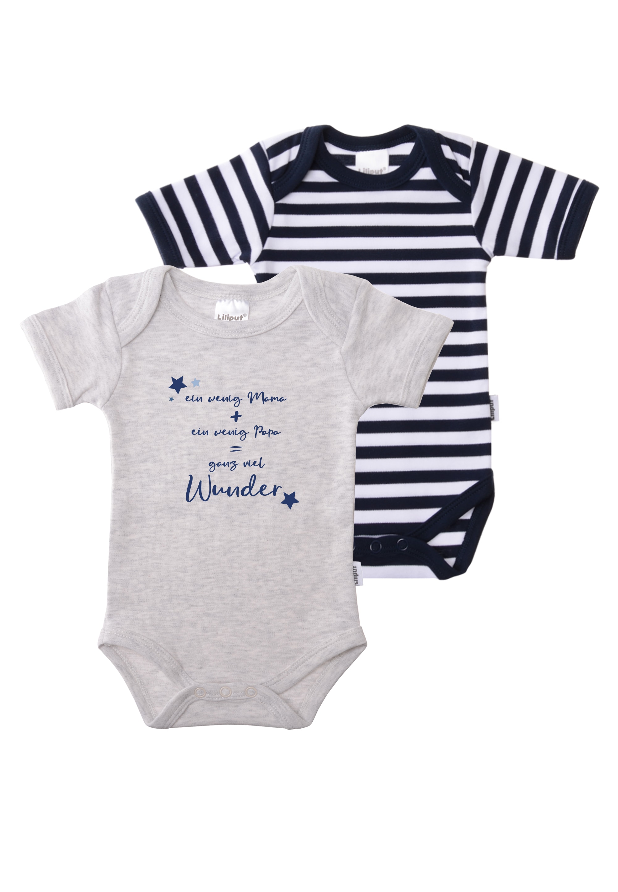 Liliput Body "Wunder" 2 Stk. mit praktischem Amineck-Ausschnitt