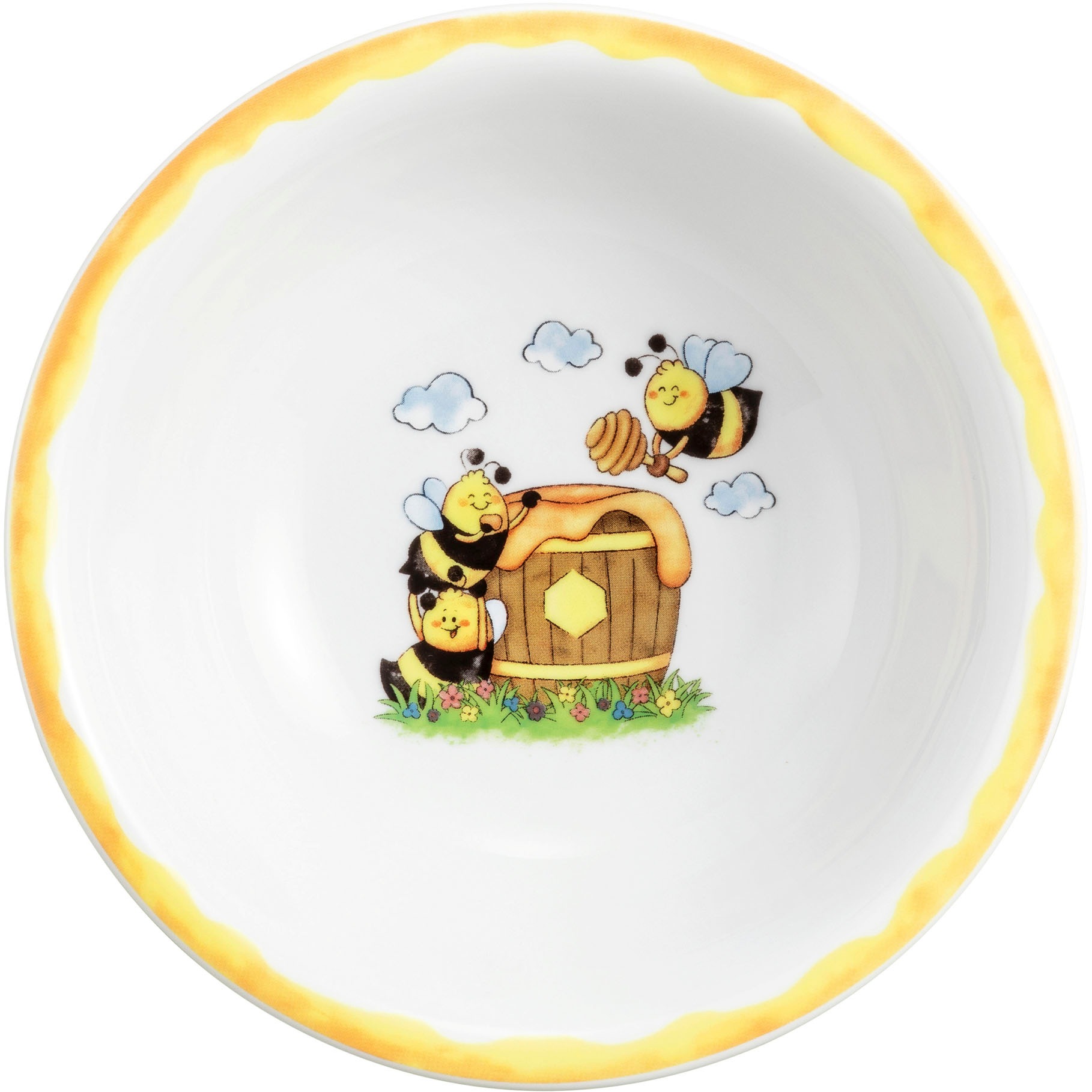Seltmann Weiden Kindergeschirr-Set »Compact Fleißige Bienchen«, (Set, 3 tlg.), Teller, Schüssel, Becher, Made in Germany, 3 Teile, für 1 Person