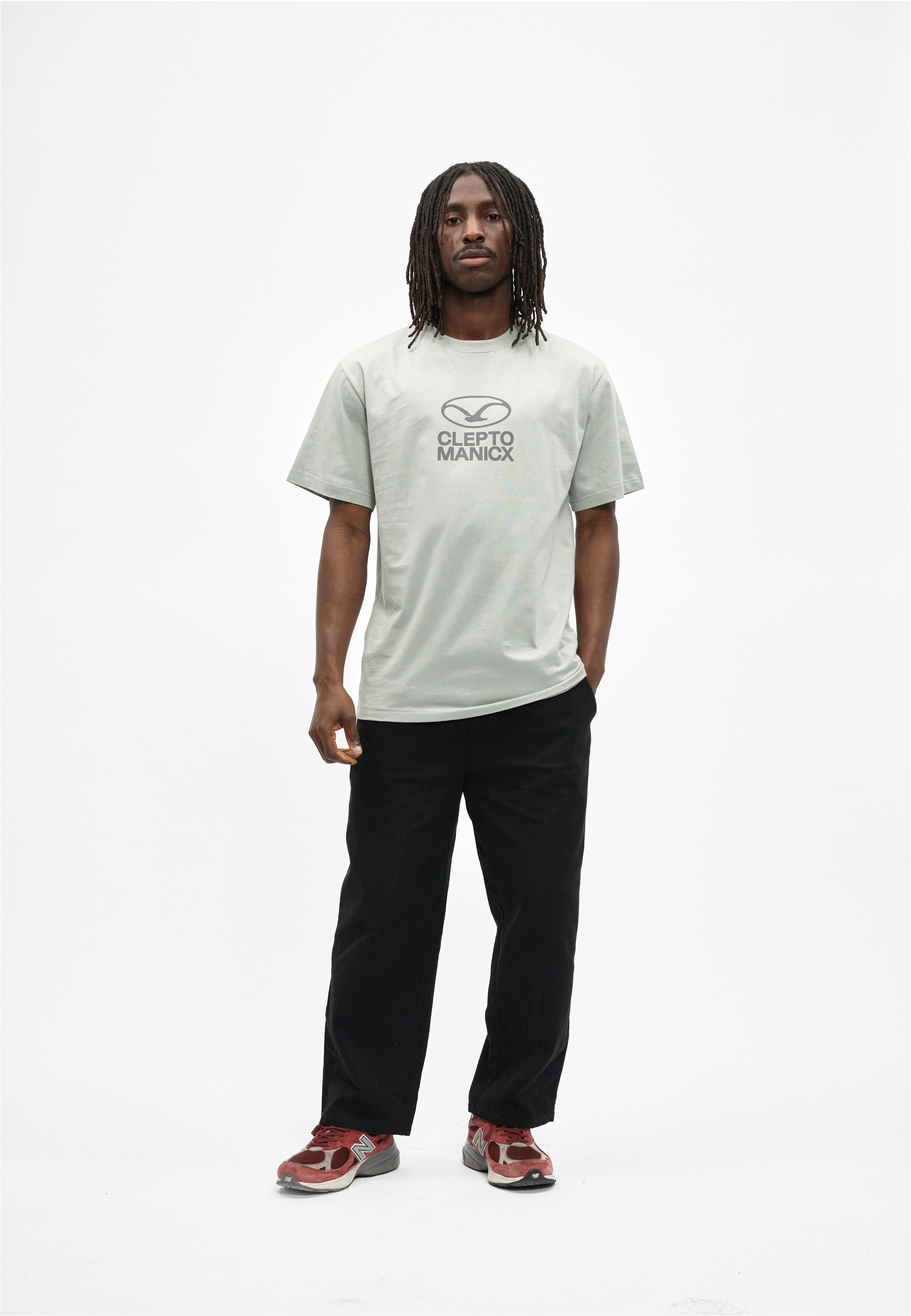 Cleptomanicx T-Shirt »Möwe Plate« mit großem Front-Print