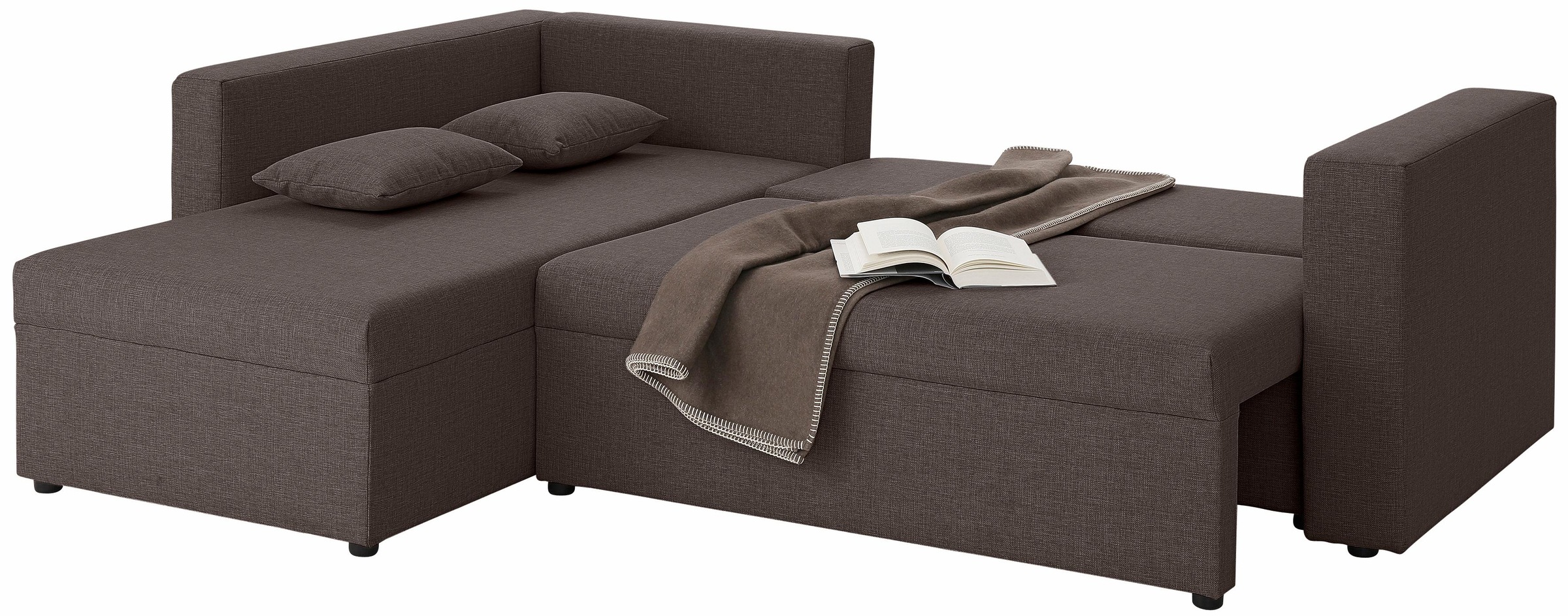 Home affaire Ecksofa "Pur L-Form", wahlweise mit Bettfunktion günstig online kaufen
