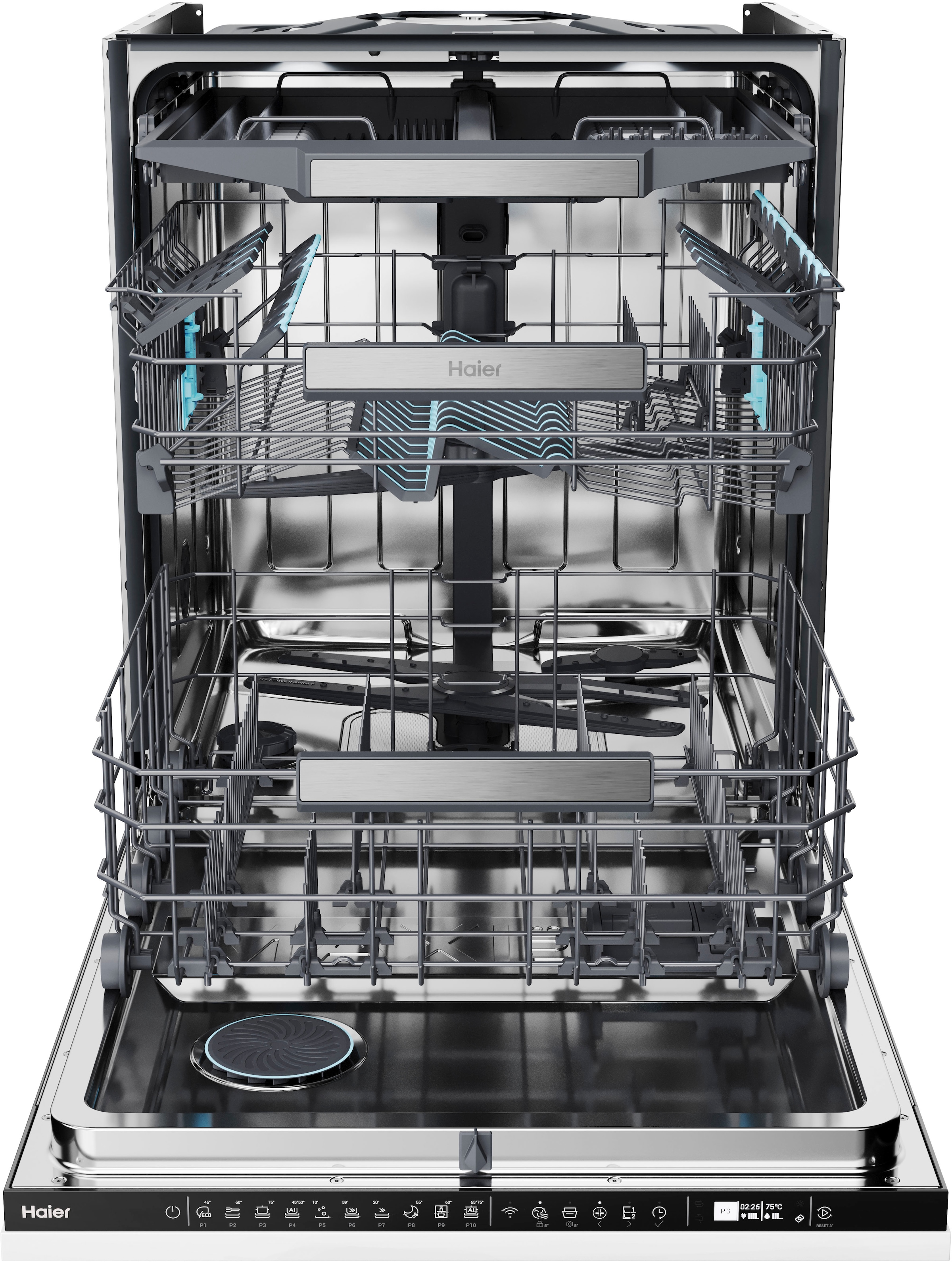 Haier vollintegrierbarer Geschirrspüler I-PRO SHINE SERIE 4 »XS 6B0M3PDB«, 16 Maßgedecke