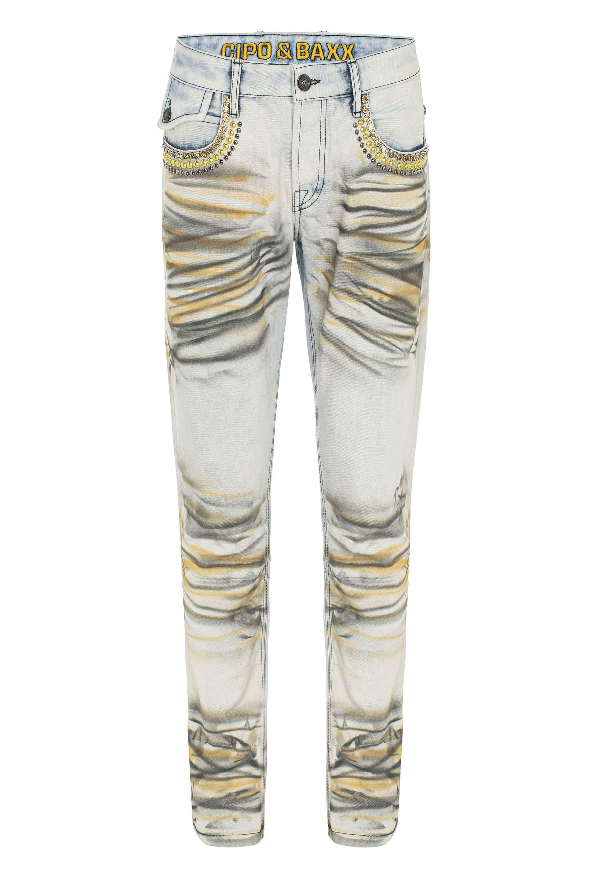 Cipo & Baxx 5-Pocket-Jeans »Jeans«, in extravagantem Look, CD733