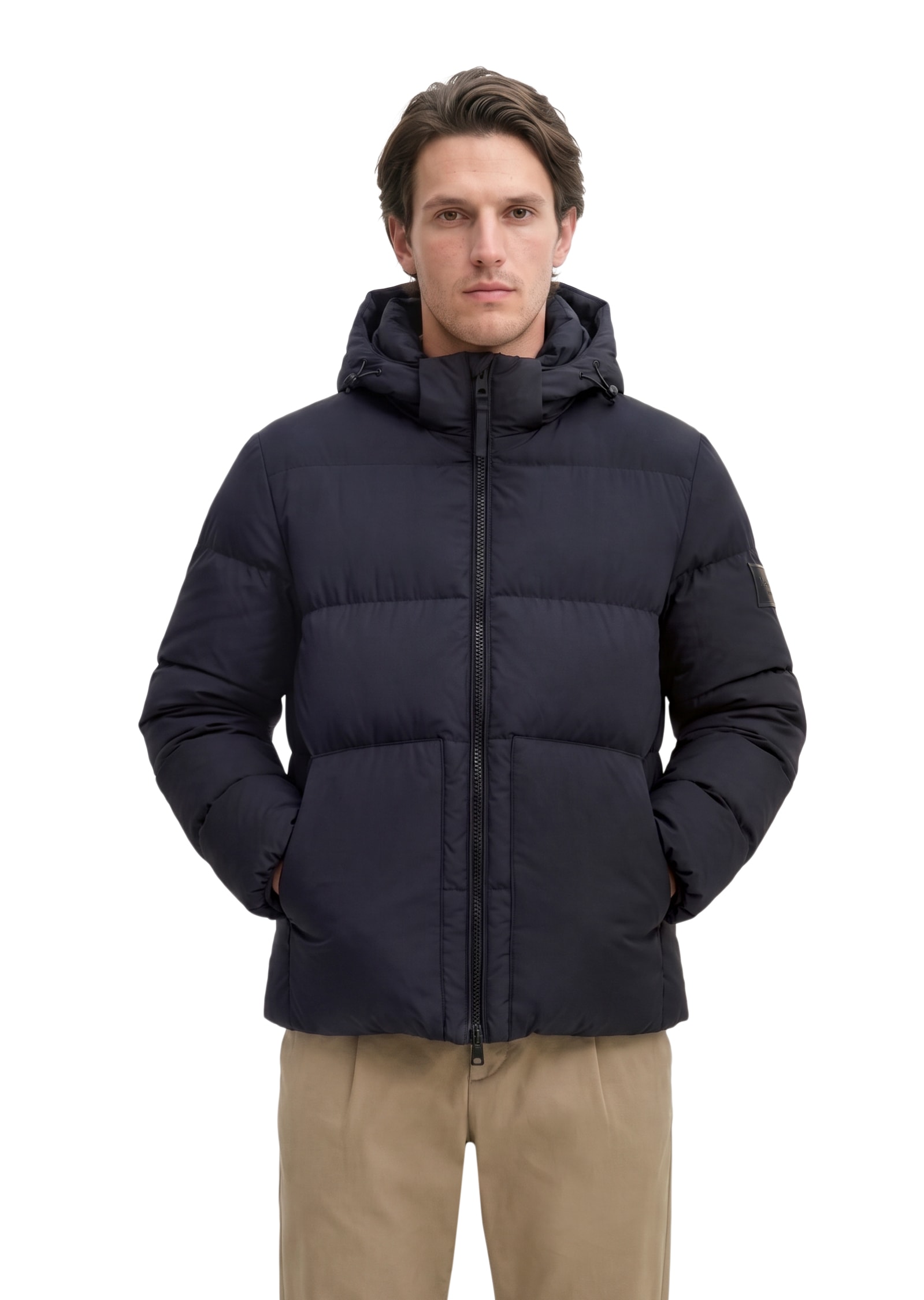 Marc OPolo Daunenjacke mit weiten-verstellbarem Saum und abnehmbarer Lapuze