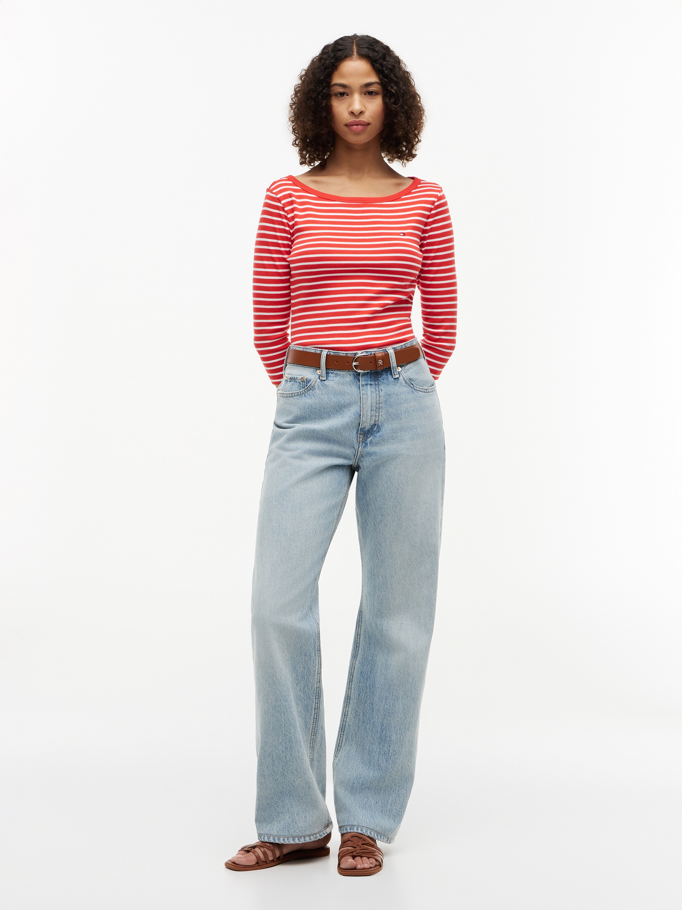Tommy Hilfiger 3/4-Arm-Shirt »CODY BOAT-NK 3/4 SLV TEE« Baumwolle
