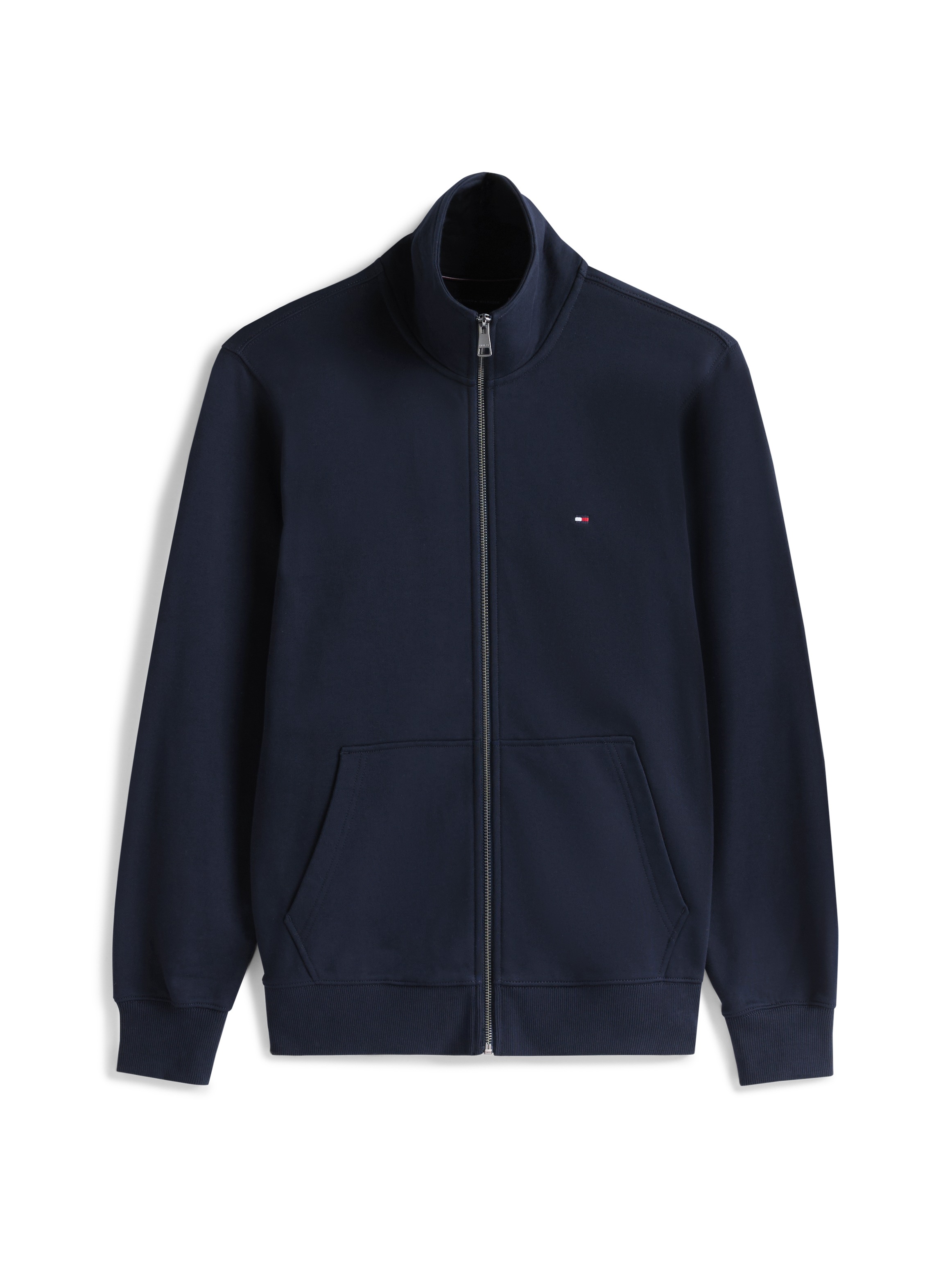 Tommy Hilfiger Sweatjacke »ESSENTIAL TERRY ZT STAND COLLAR«