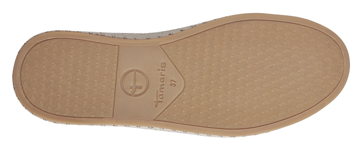 Tamaris Plateausneaker, Freizeitschuh, Halbschuh, Schnürschuh mit Textilkordel am Plateau