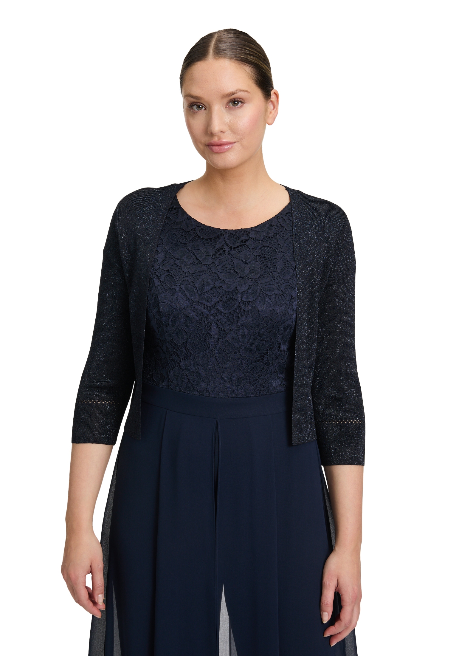 Vera Mont Strickjacke "Vera Mont Damen Strickbolero ohne Verschluss", Glitz günstig online kaufen