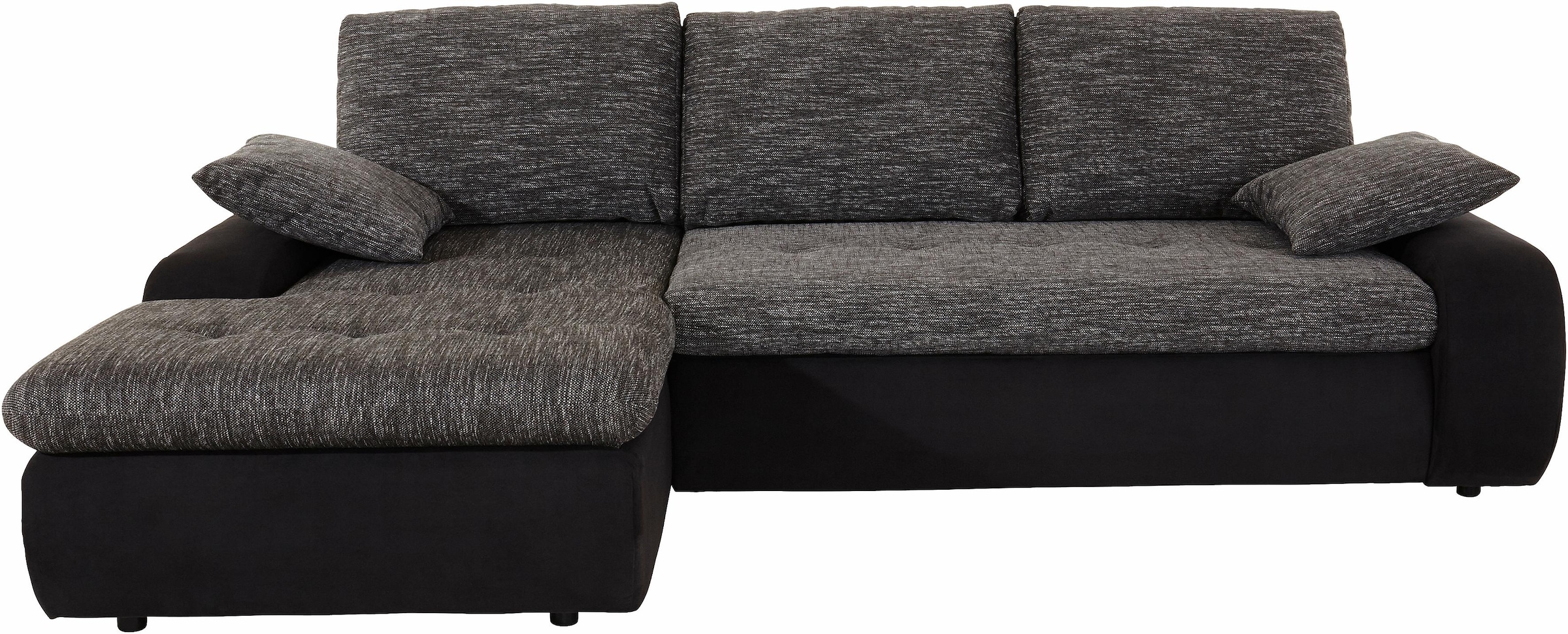 TRENDMANUFAKTUR Ecksofa "Indie, modern und bequem, Materialmix, L-Form", wa günstig online kaufen