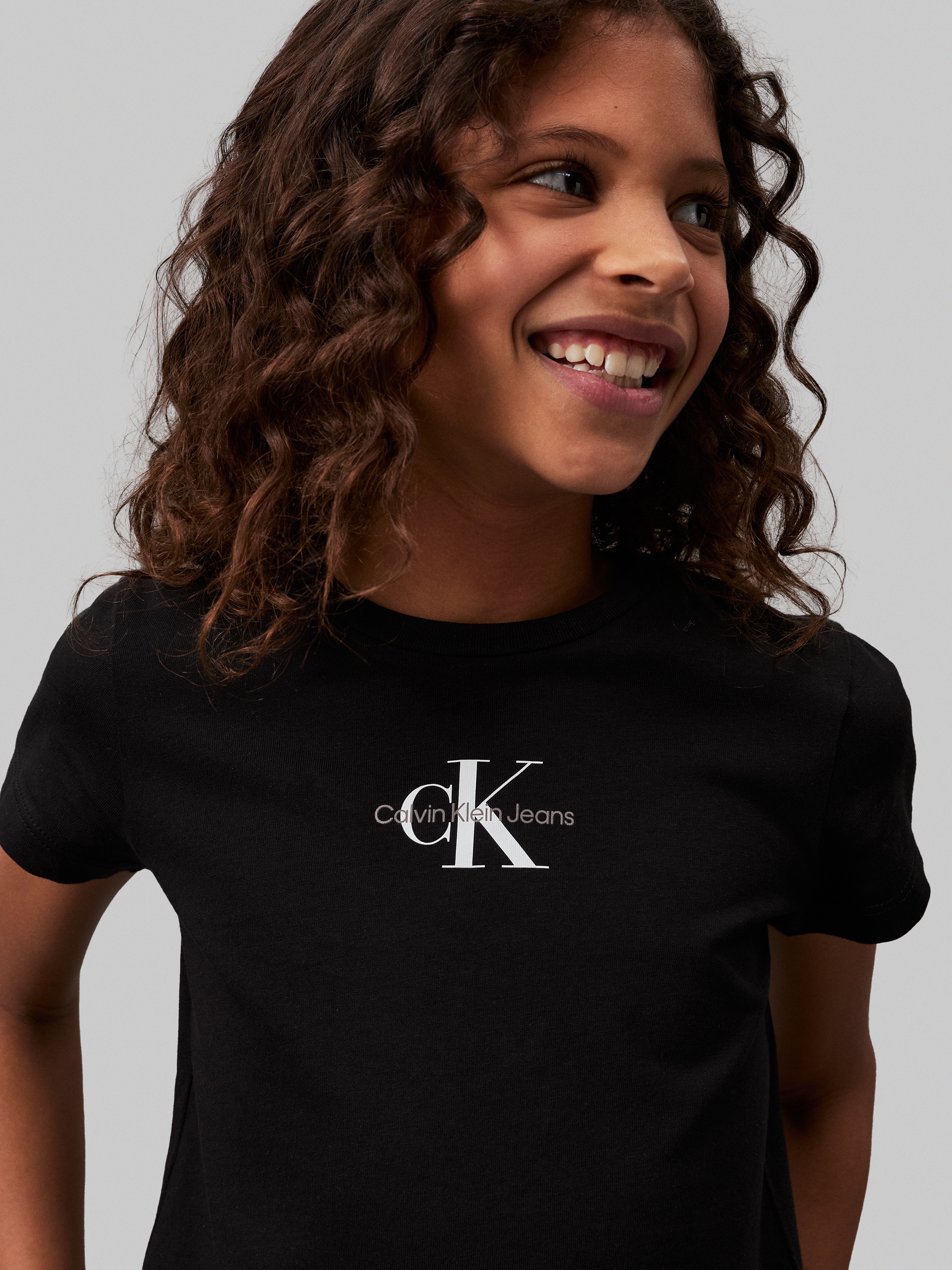 Calvin Klein Jeans T-Shirt »MICRO MONOGRAM TOP«, für Kinder bis 16 Jahre