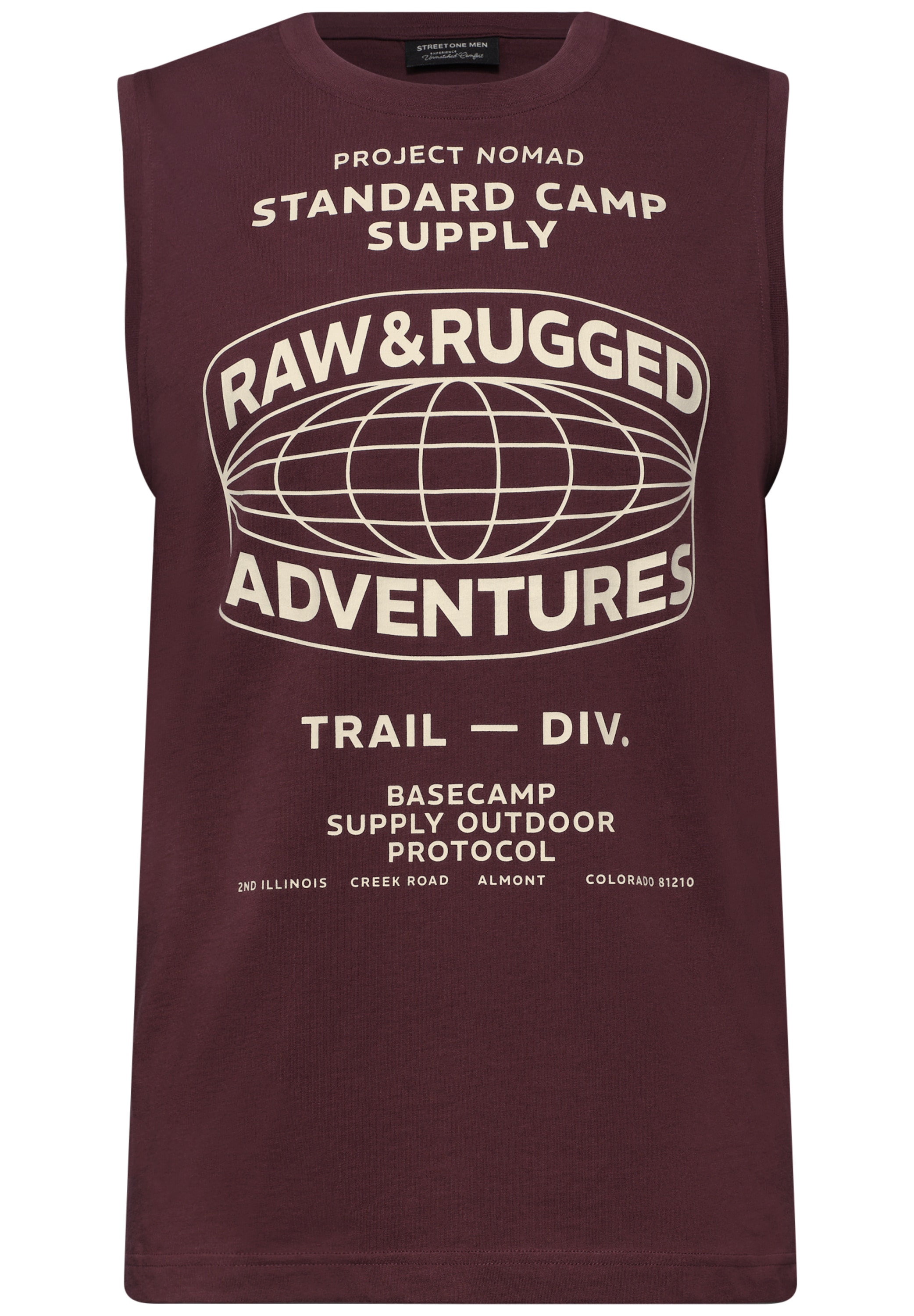 STREET ONE MEN Tanktop aus reiner Baumwolle