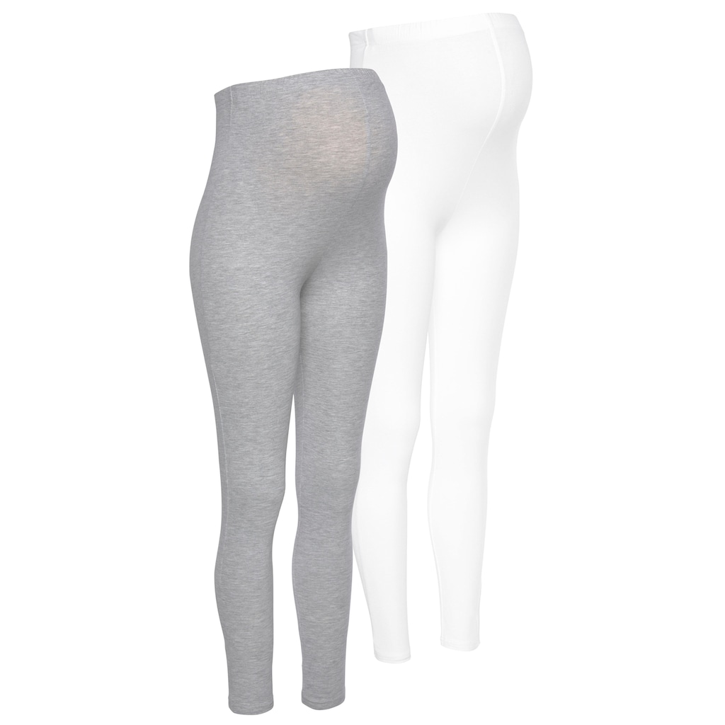 Neun Monate Umstandsleggings », 2er Pack Hose für Schwangerschaft und Stillzeit«, (Packung, 2 tlg.), lange Form