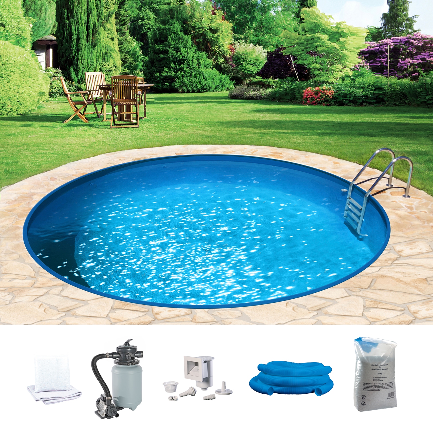 KONIFERA Rundpool "HOLIDAY 5" Höhe 120 cm, in verschiedenen Größen günstig online kaufen