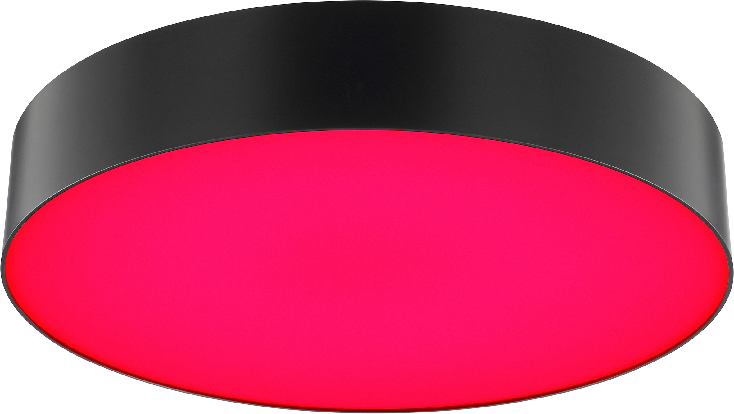 Brilliant LED Deckenleuchte »Samir« LED-Modul 1 Stk. warmweiß - kaltweiß Intense RGB, Ø 39 cm, 2300 lm, CCT 3000-6500 K, dimmbar, schwarz