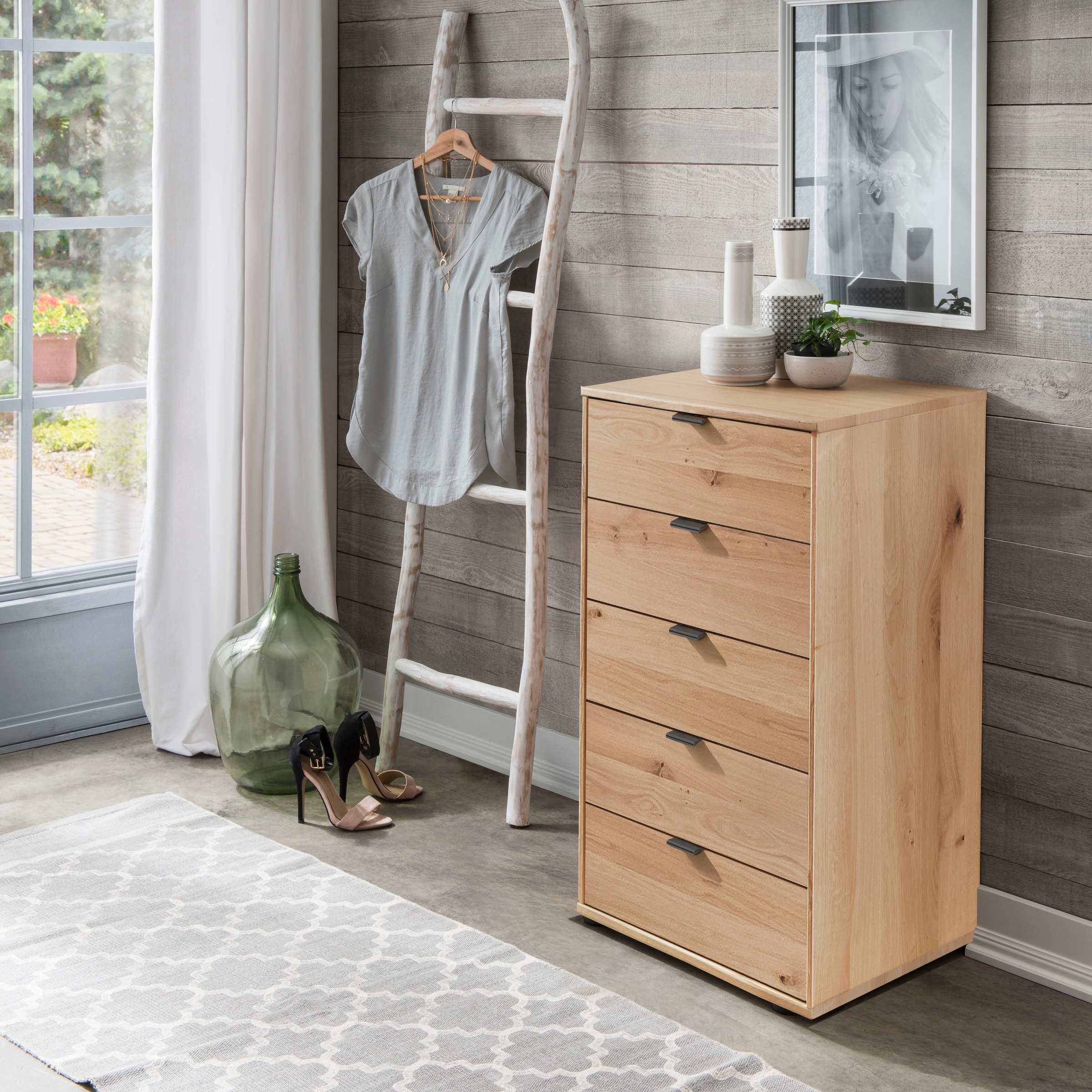 WIEMANN Schubkastenkommode "Cardiff Sideboard, Wäscheschrank, teilmassiv Bi günstig online kaufen